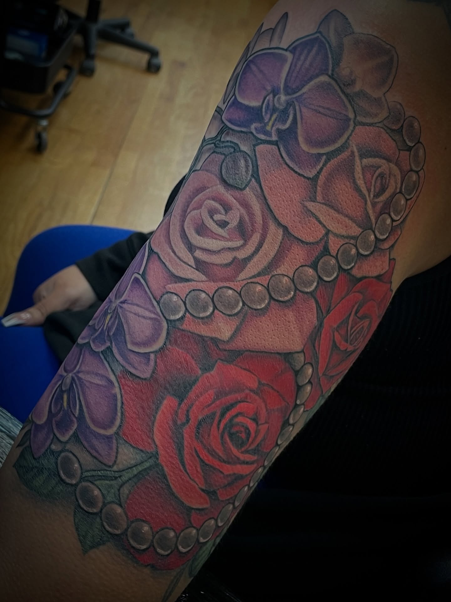 Tattoo by @jodeetattoos — realism, dotwork