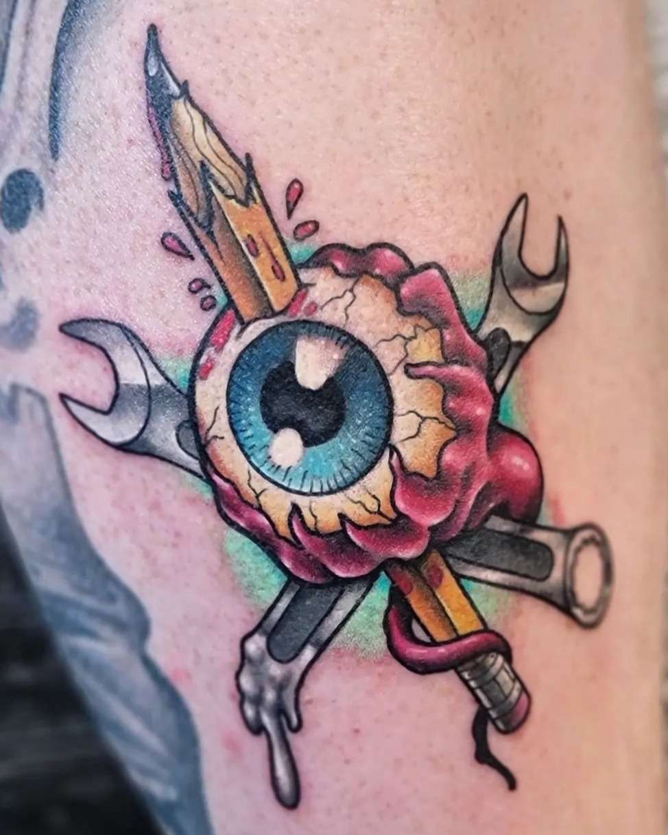Tattoo by @levi_tattoos — neo_traditional, dotwork