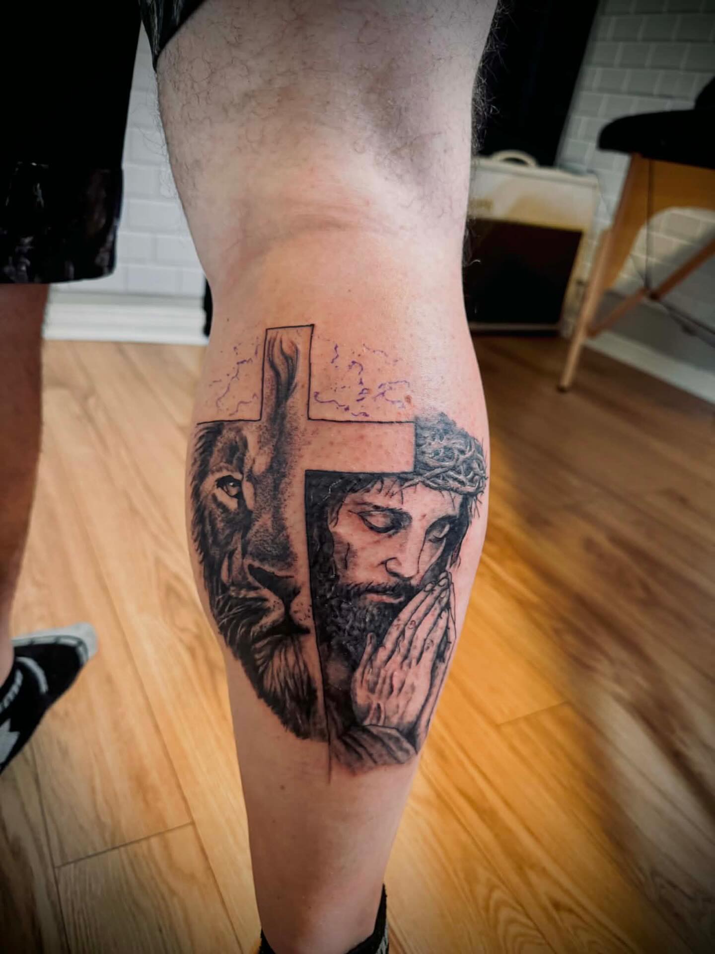 Tattoo by @regotattoos — black_and_grey, realism