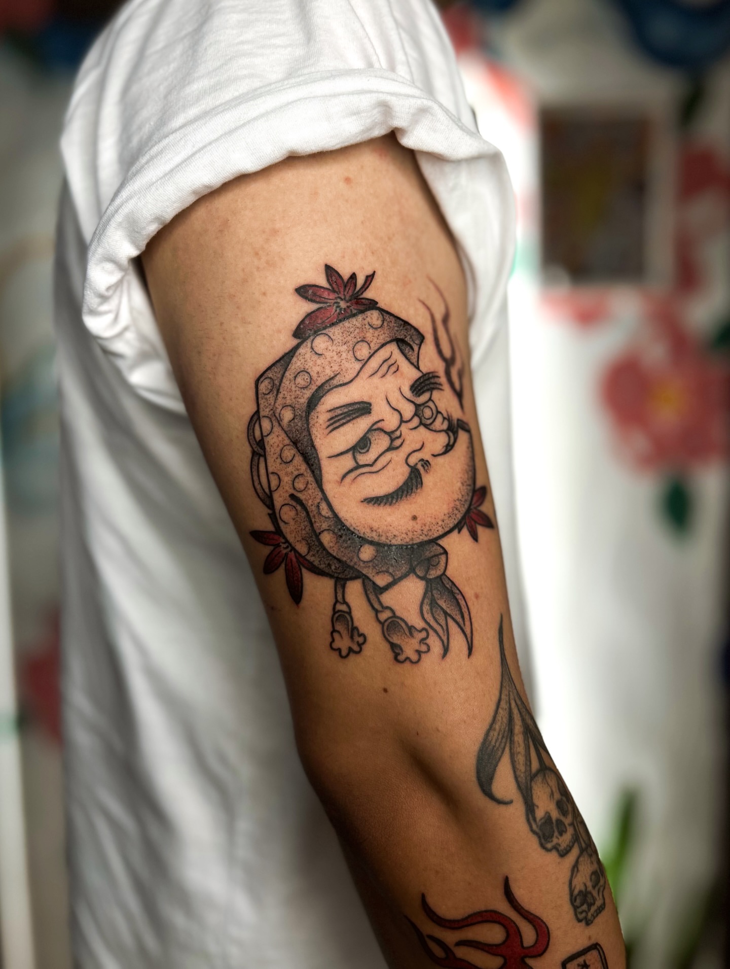 Tattoo by @tatuadoratallissa — dotwork, japanese_irezumi