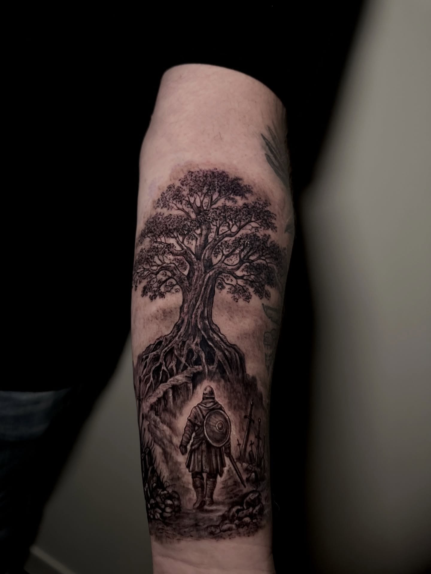 Tattoo by @hectorag_tattoo — black_and_grey, realism