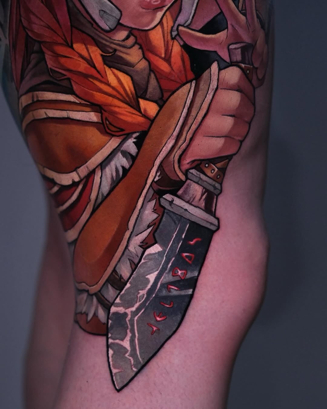 Tattoo by @harleytattooartist — realism, anime
