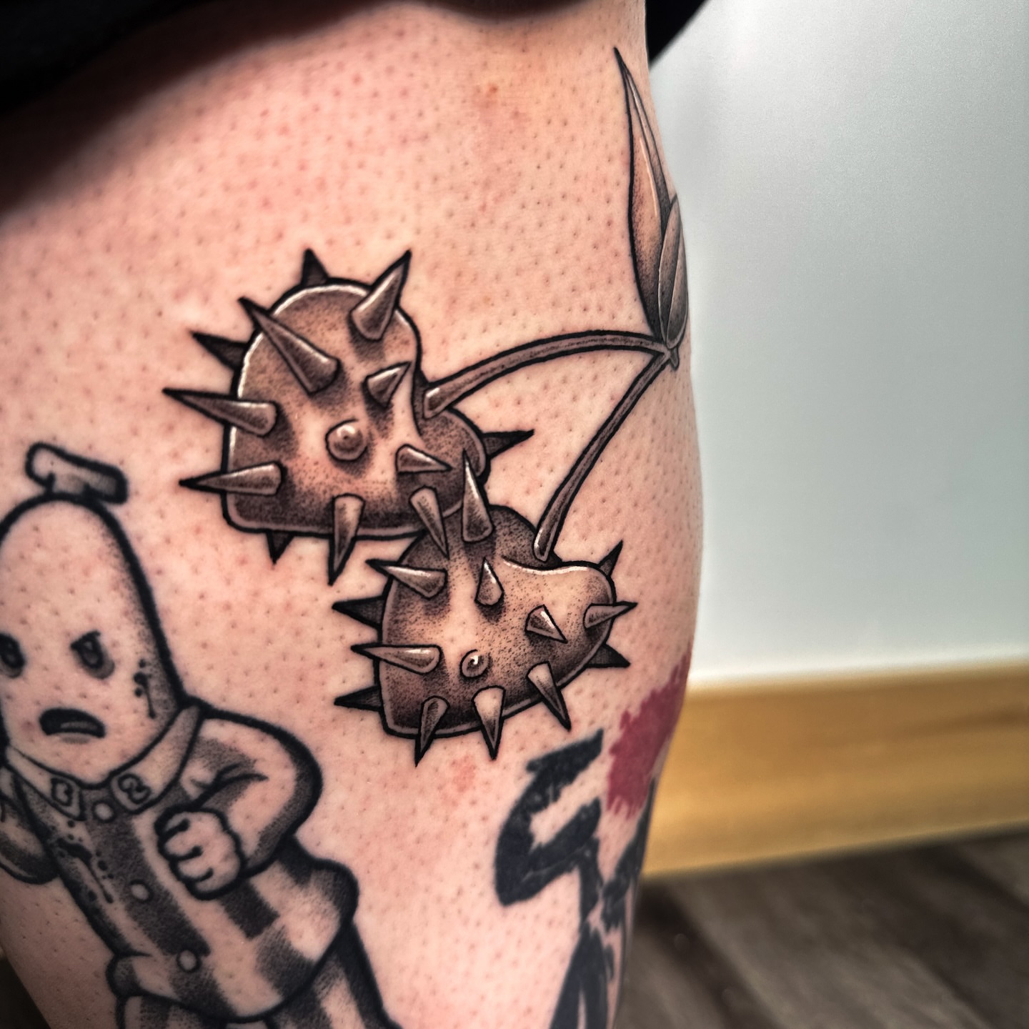 Tattoo by @lunatik_ttt — black_and_grey