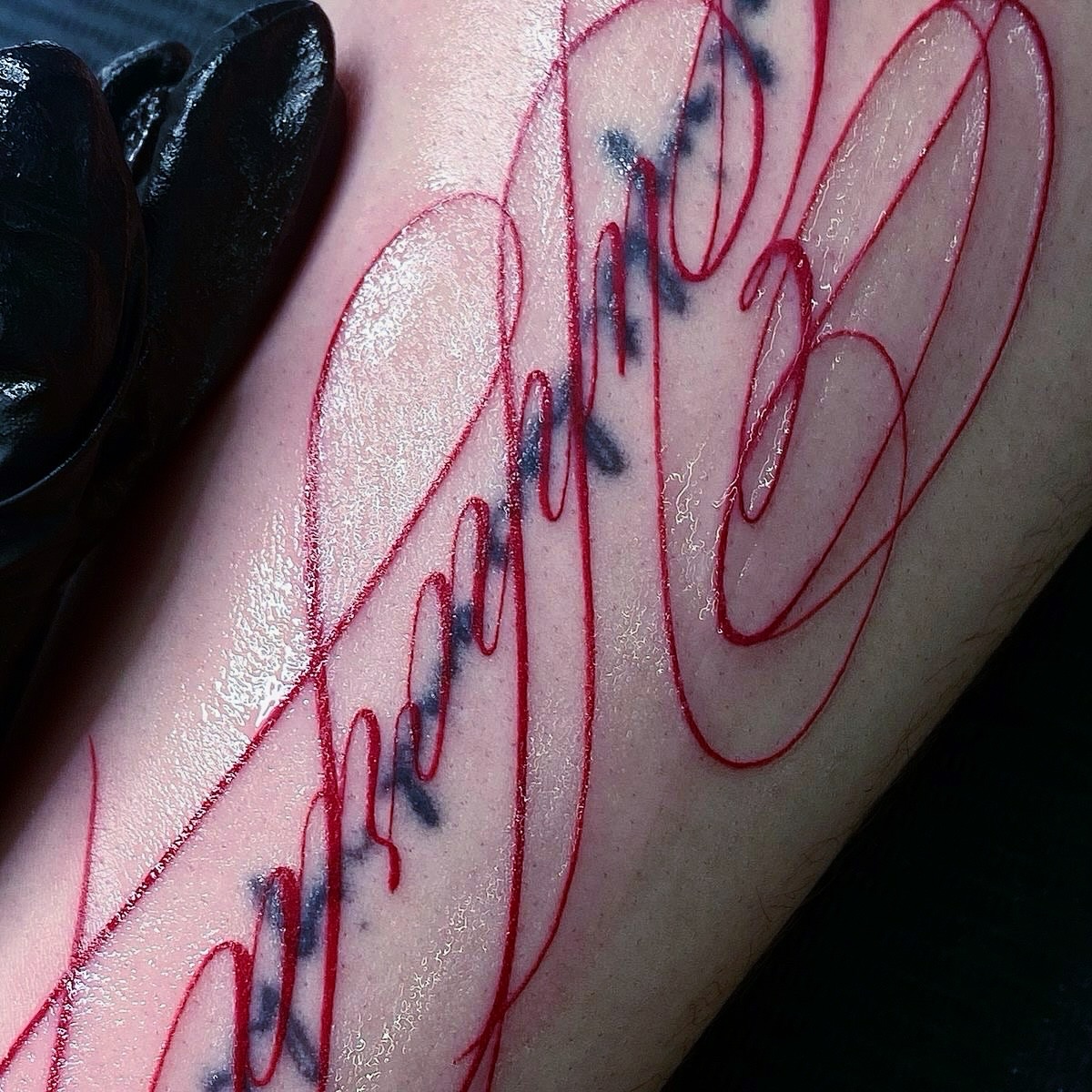 Tattoo by @tattooist_aleksa — lettering_script