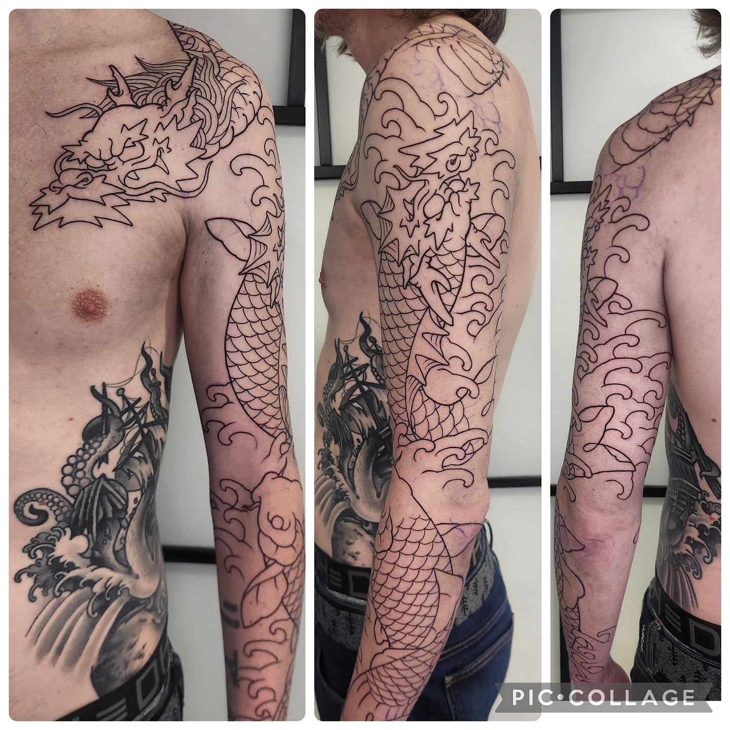 Tattoo by @dripping_moustache — japanese_irezumi