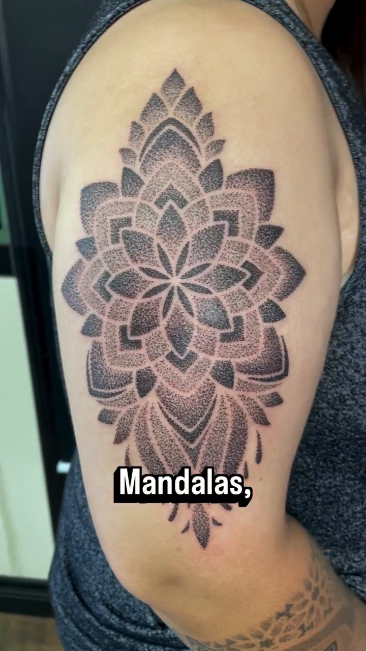 Tattoo by @chrisreedtattoos — dotwork, geometric