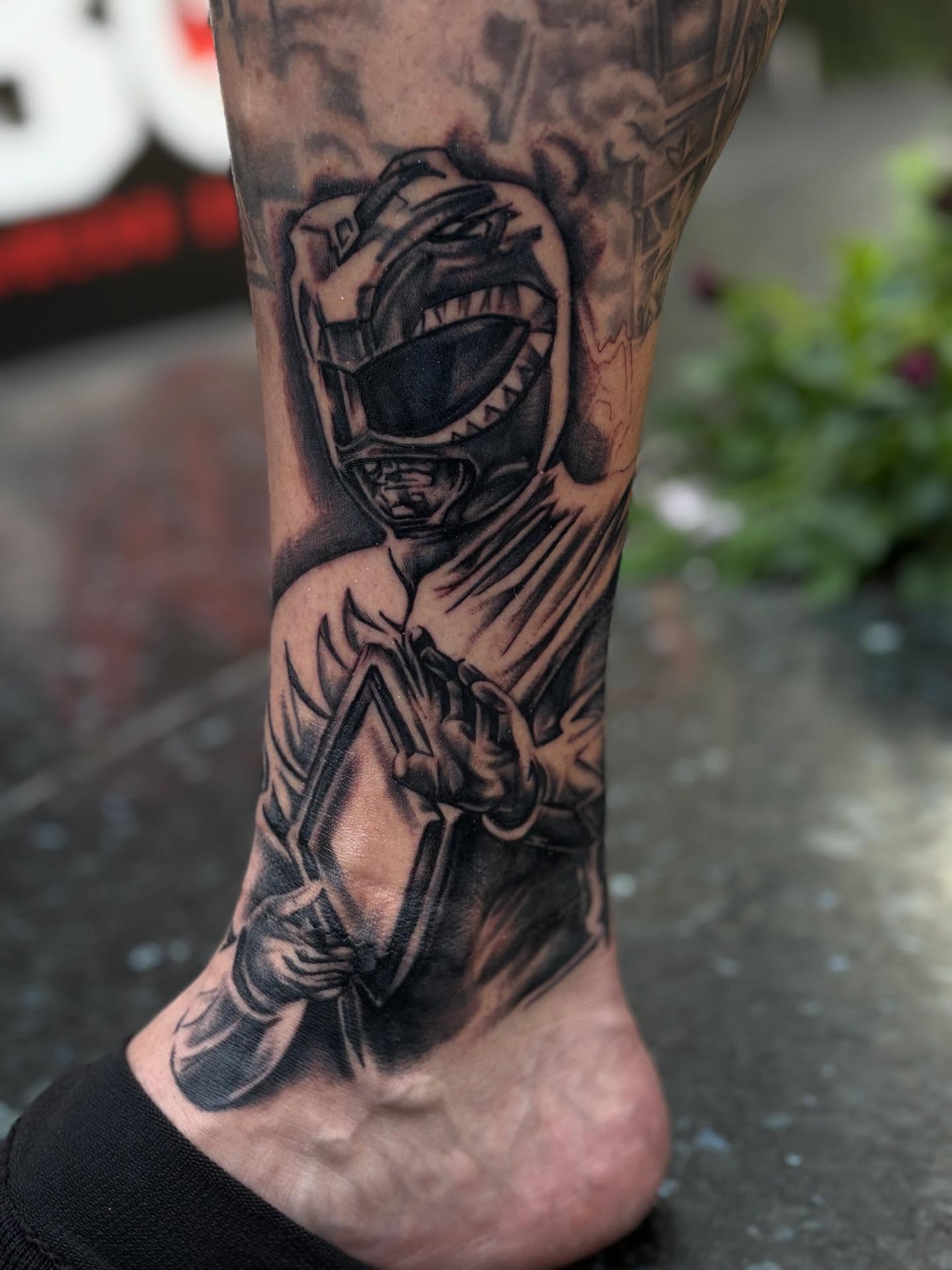 Tattoo by @jesusmunster — black_and_grey