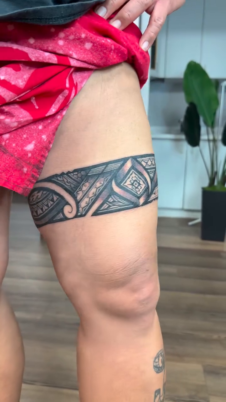 Tattoo by @barrysan — tribal, geometric