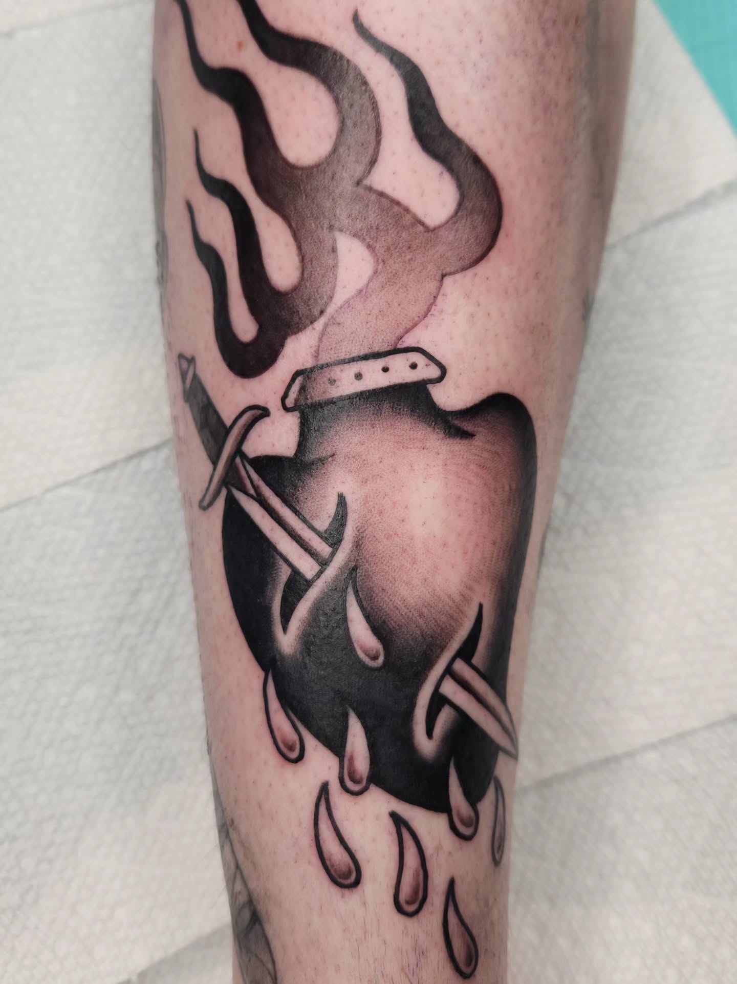 Tattoo by @thelittlestdirtbag — black_and_grey