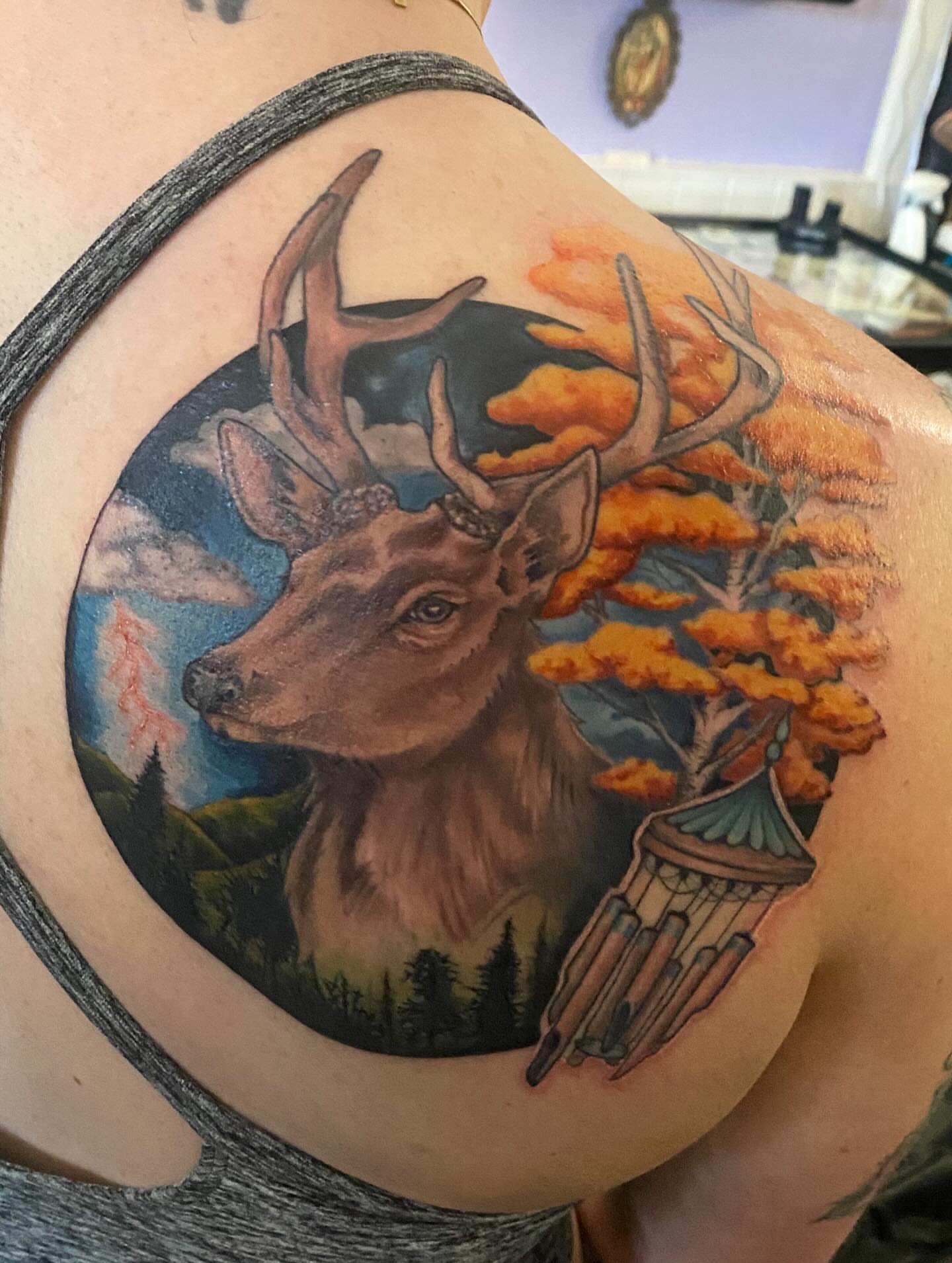 Tattoo by @katecooktattoos — realism, dotwork