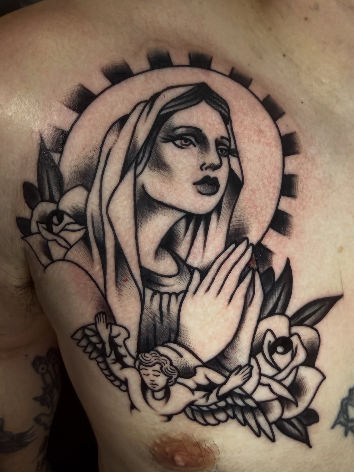 Tattoo by @colemartintattoos — american_traditional, black_and_grey
