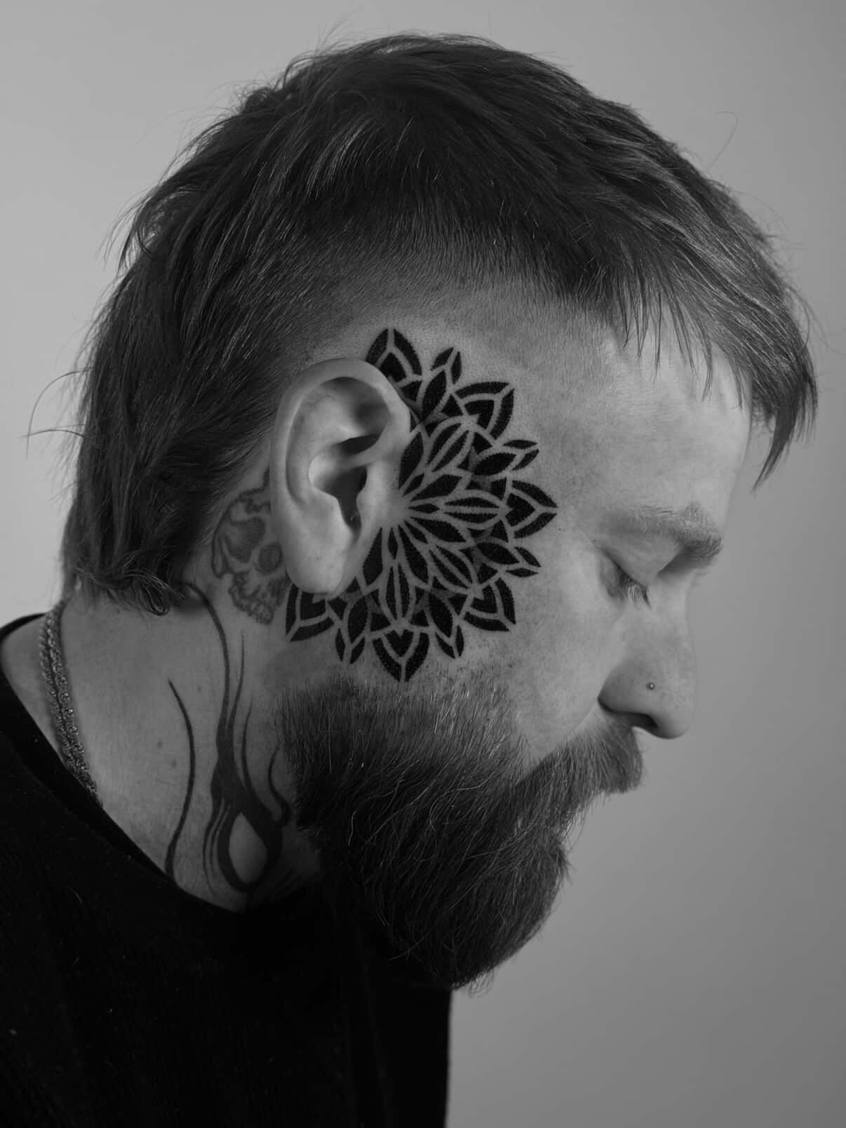 Tattoo by @kevinjohnson_143 — black_and_grey, geometric