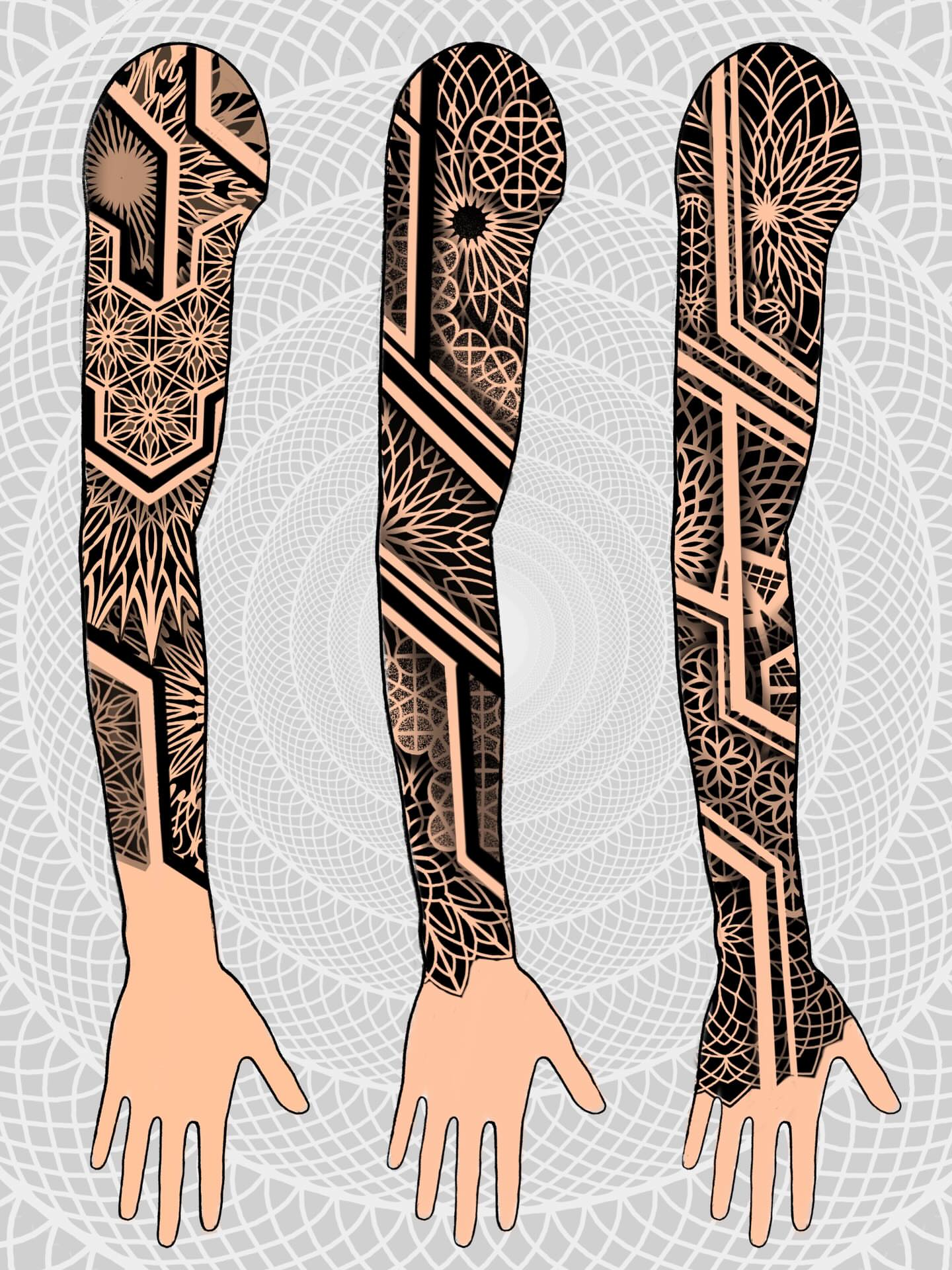 Tattoo by @kevinjohnson_143 — geometric