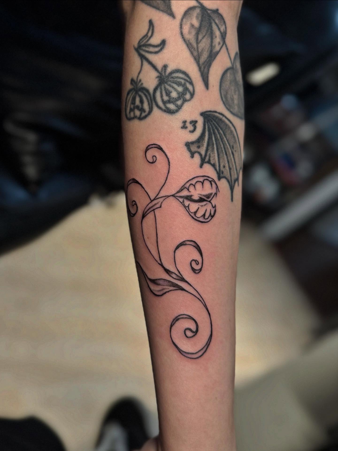 Tattoo by @needlenikki — black_and_grey