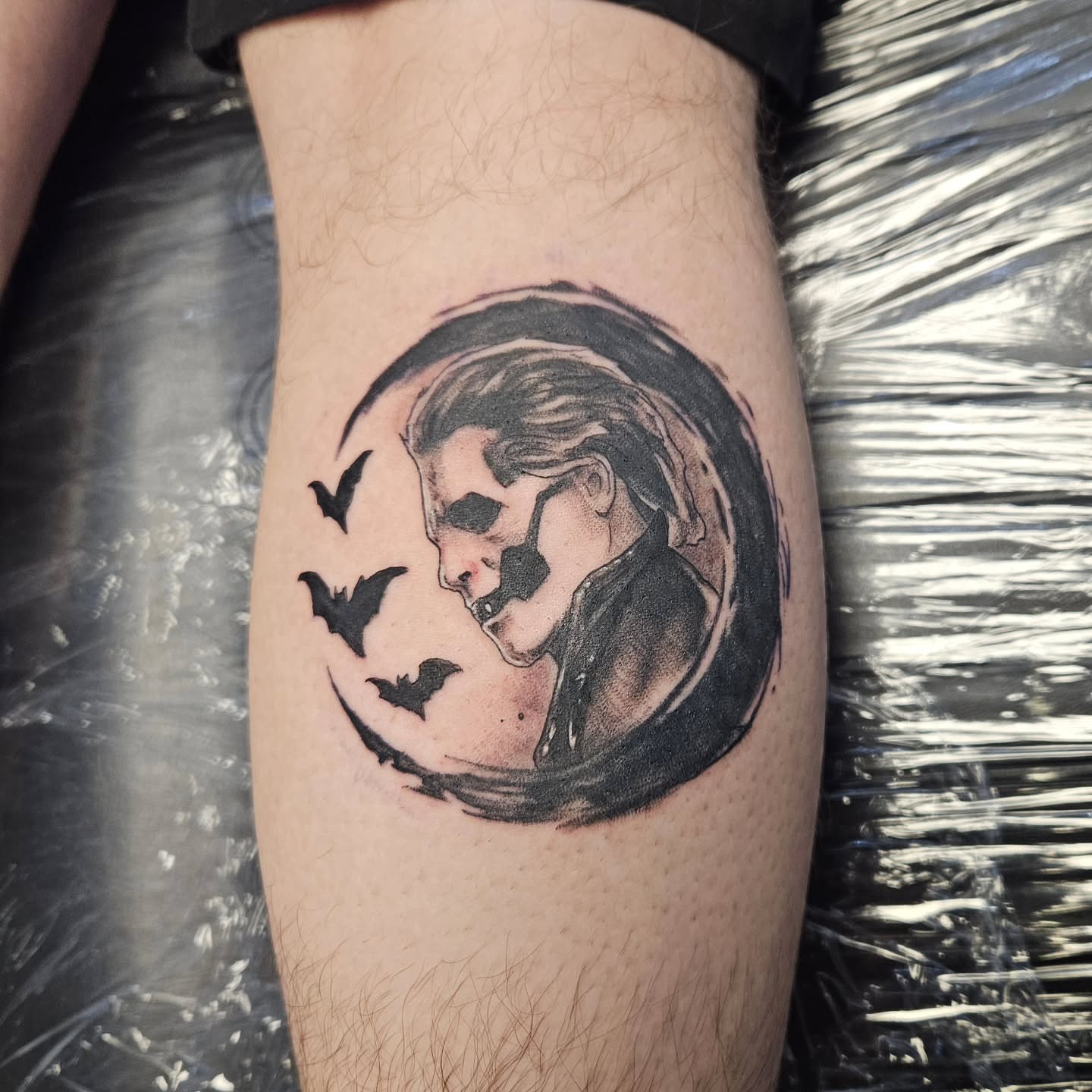Tattoo by @goudyart — black_and_grey