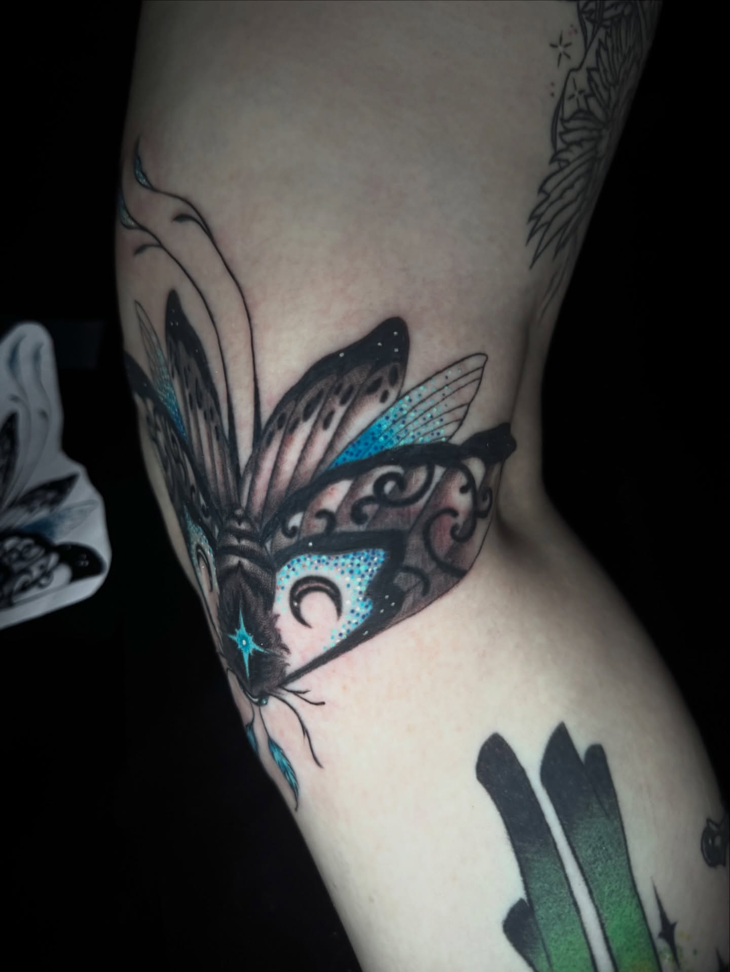 Tattoo by @kasey_may_tattoos — dotwork, geometric
