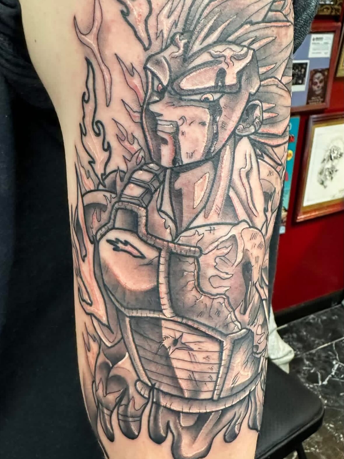 Tattoo by @hood_4_lifetattoos — black_and_grey, realism