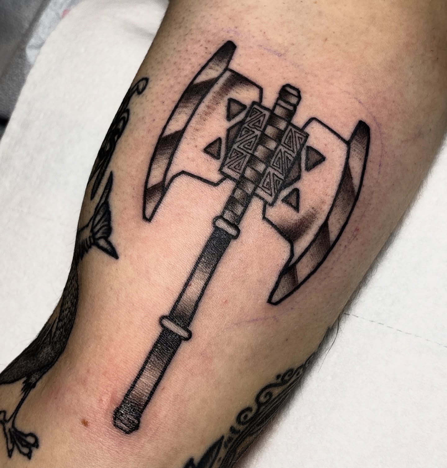 Tattoo by @smythtattoo — black_and_grey