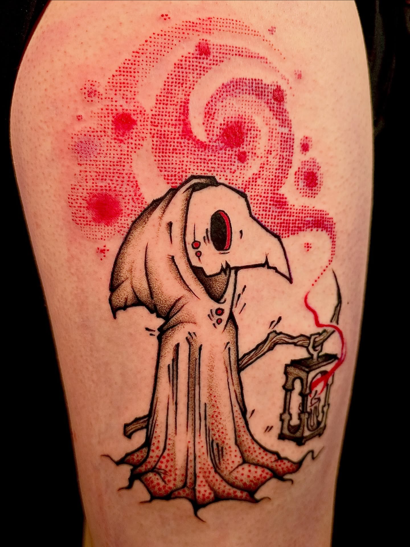 Tattoo by @deathcandy_art — dotwork