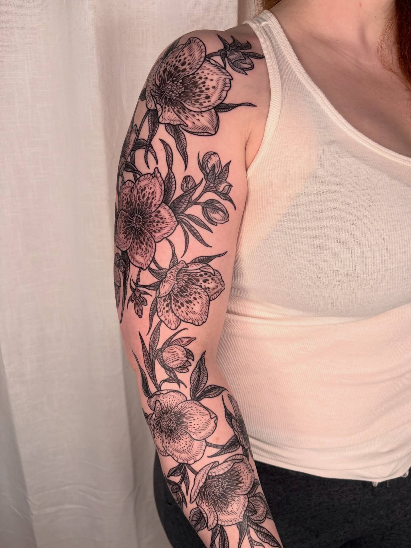 Tattoo by @maggiechotattoo — black_and_grey