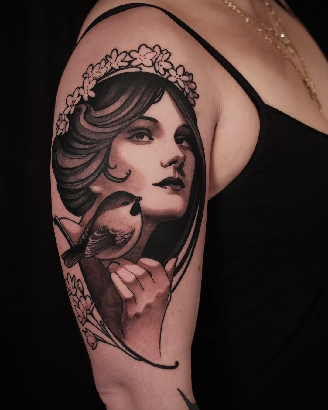Tattoo by @michaeljtattoos — black_and_grey, realism