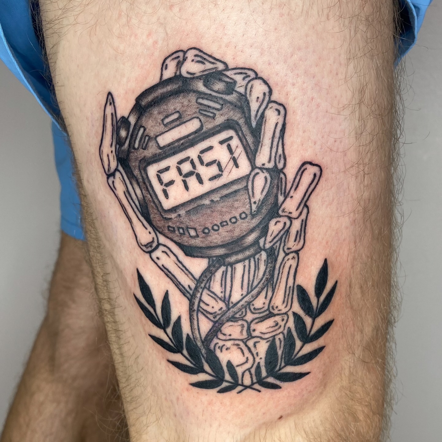 Tattoo by @axelhoney — black_and_grey