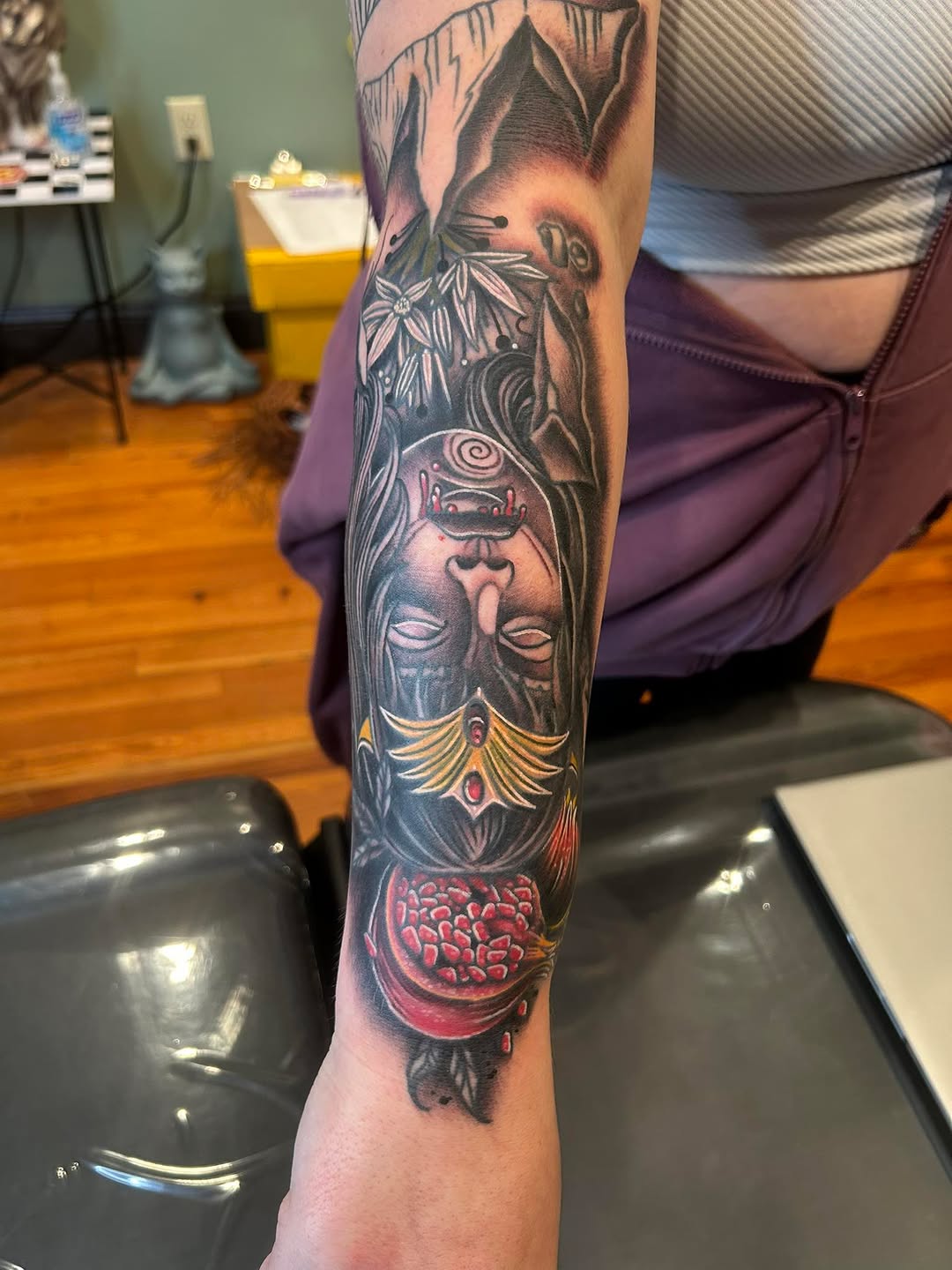 Tattoo by @daemiondesign — realism, black_and_grey