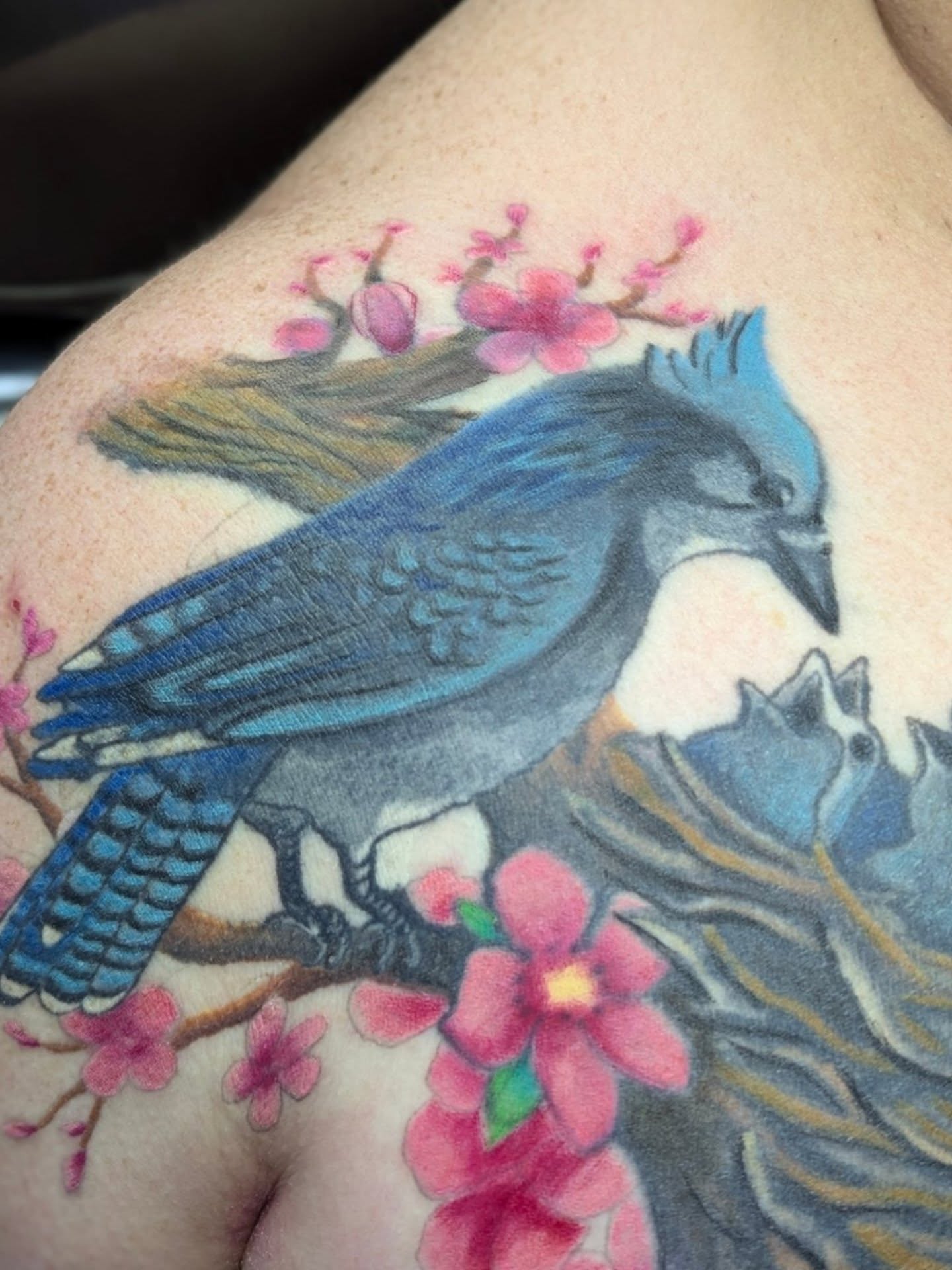 Tattoo by @jousmile_tattoos — realism, watercolor
