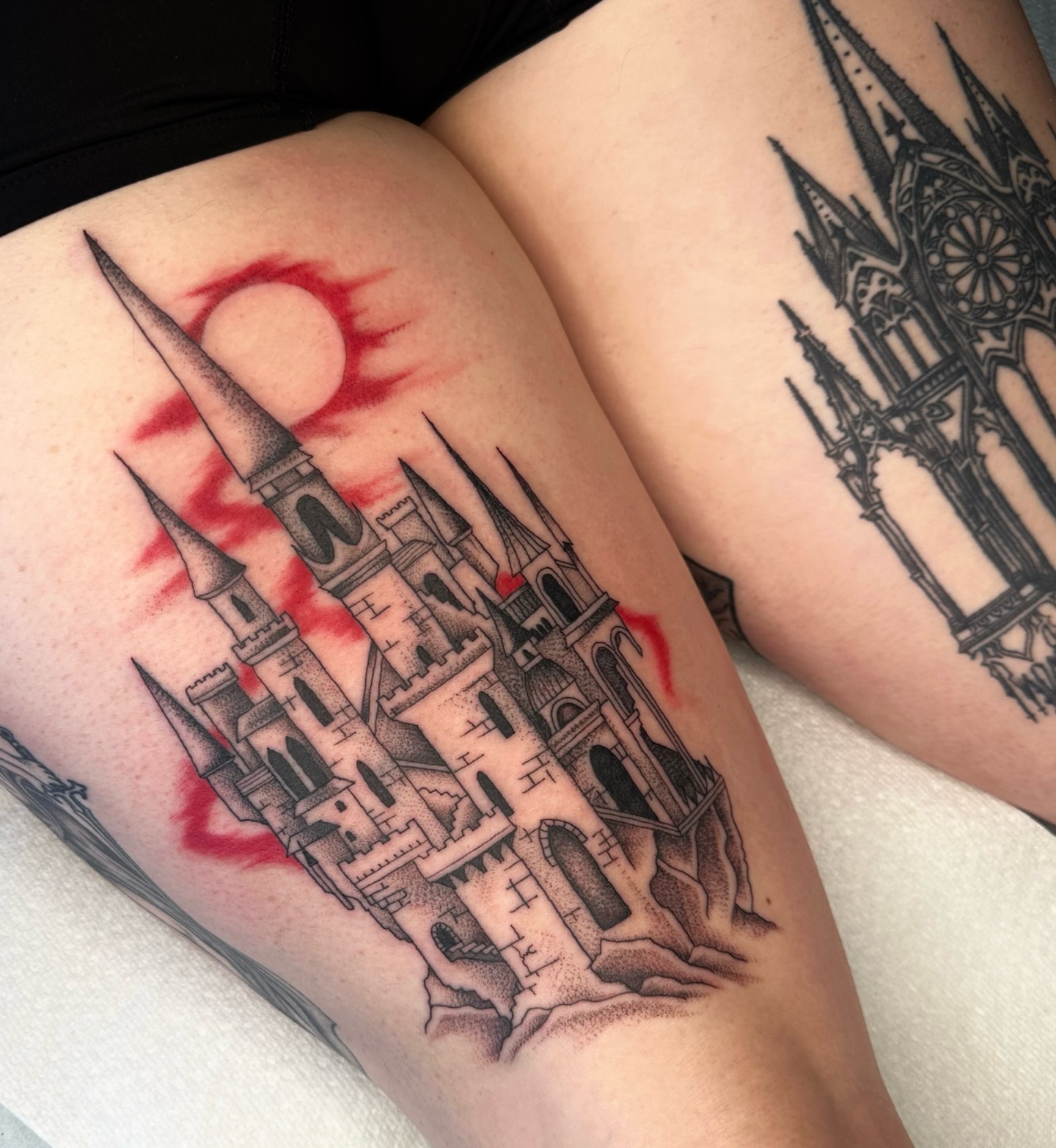 Tattoo by @countmia — black_and_grey