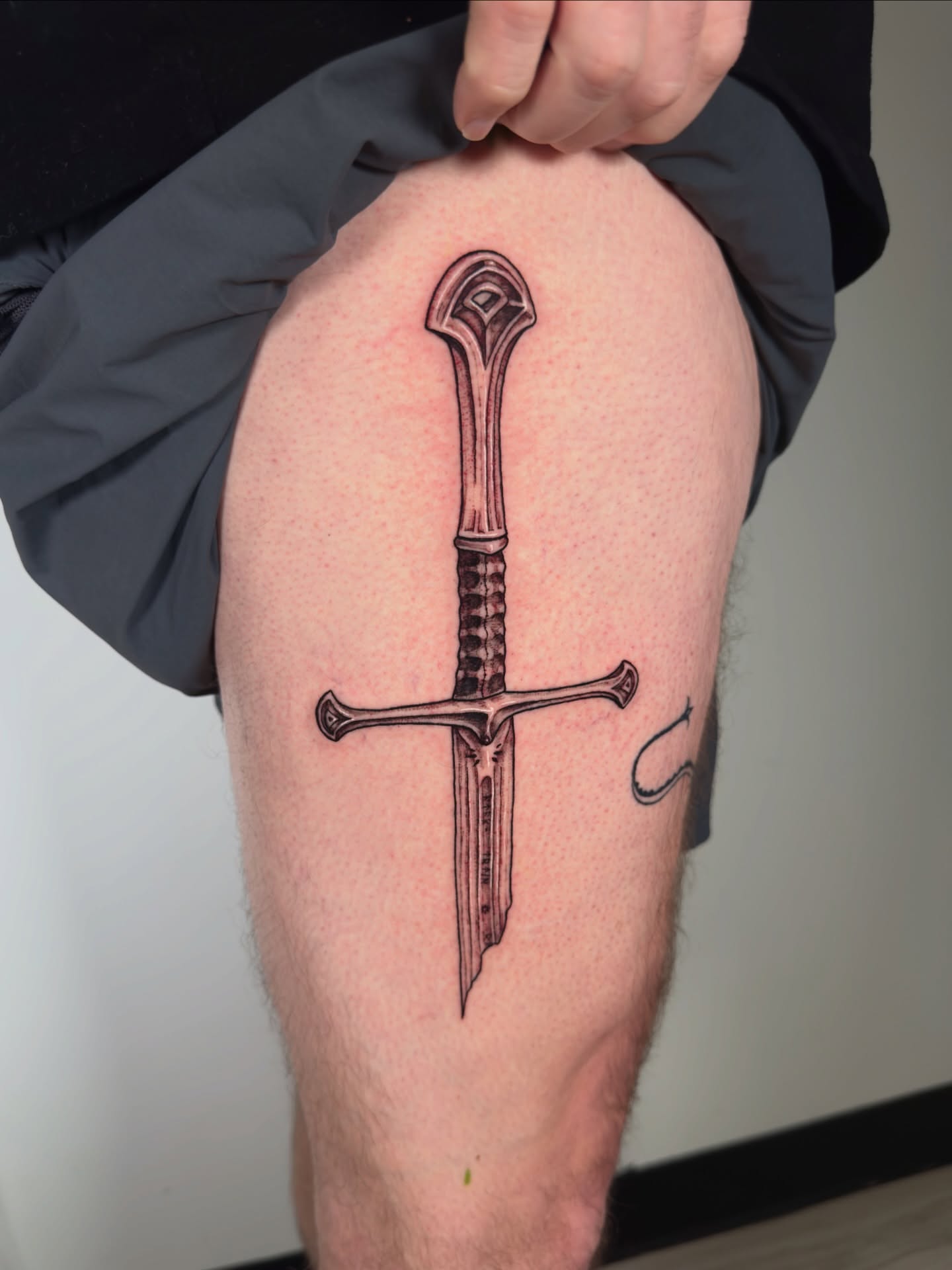 Tattoo by @yourlocalmisfit — black_and_grey