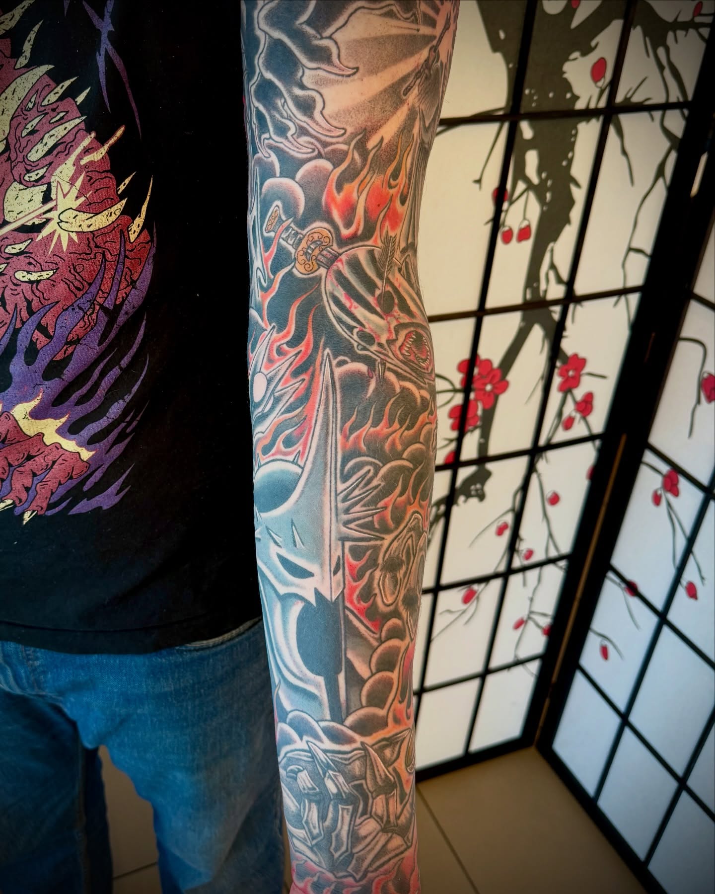 Tattoo by @buckotattoo — american_traditional, dotwork