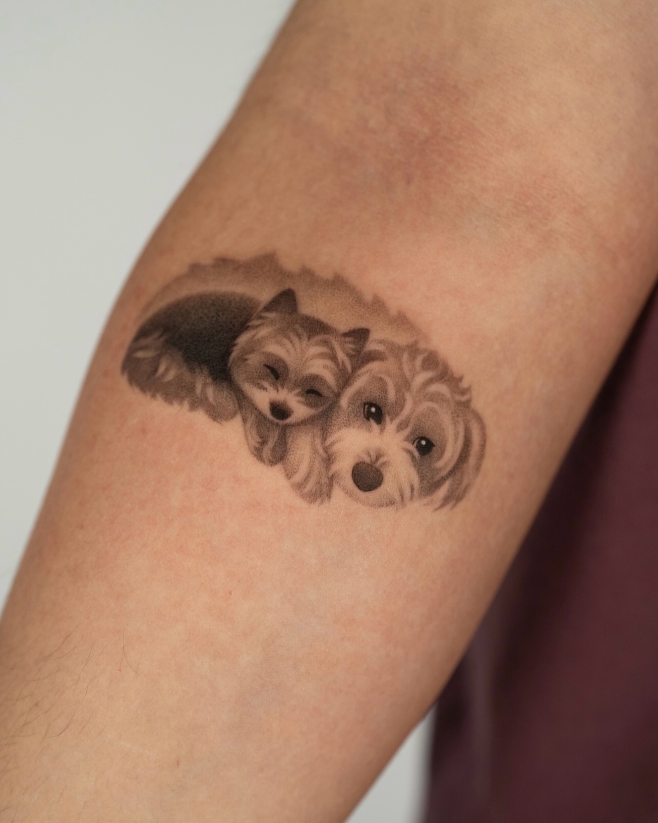 Tattoo by @toki.tattoos — black_and_grey
