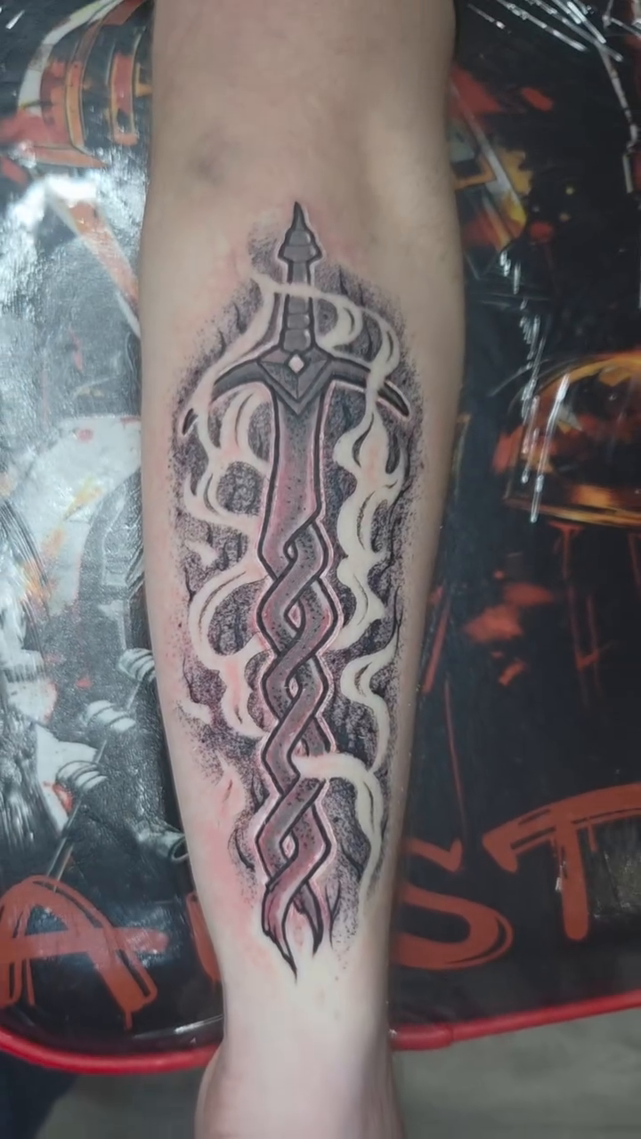 Tattoo by @geo_does_art — geometric, black_and_grey