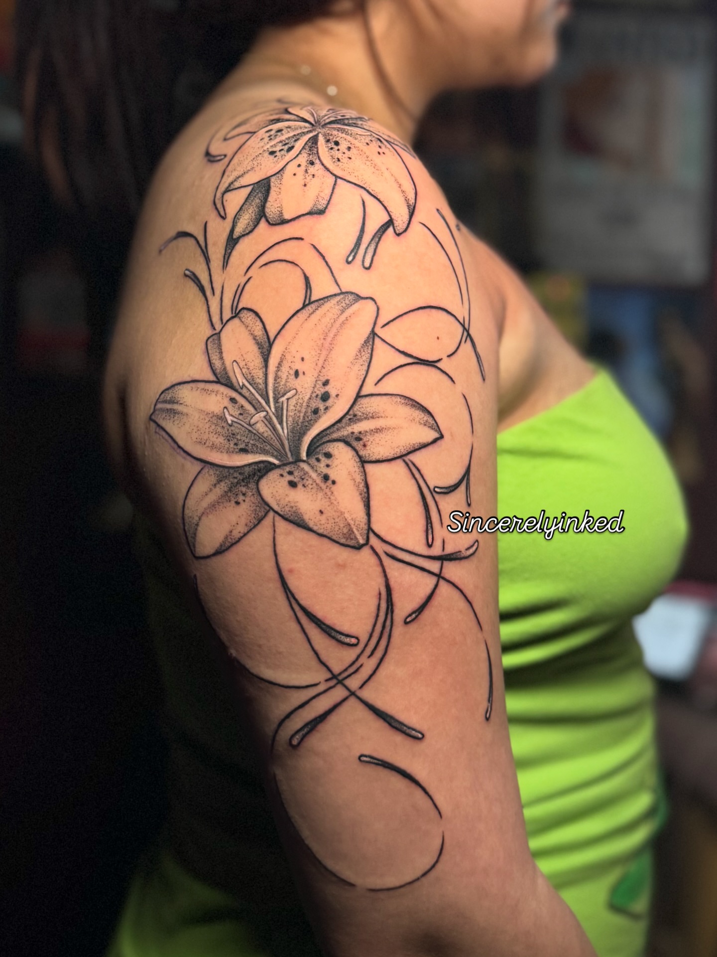 Tattoo by @sincerelyinked — dotwork