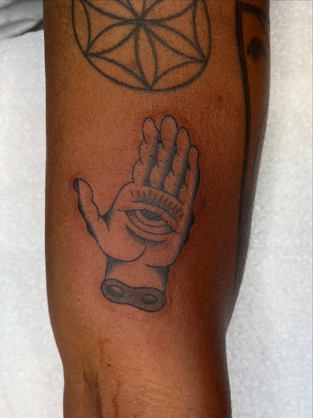 Tattoo by @paydawg365 — black_and_grey, fine_line