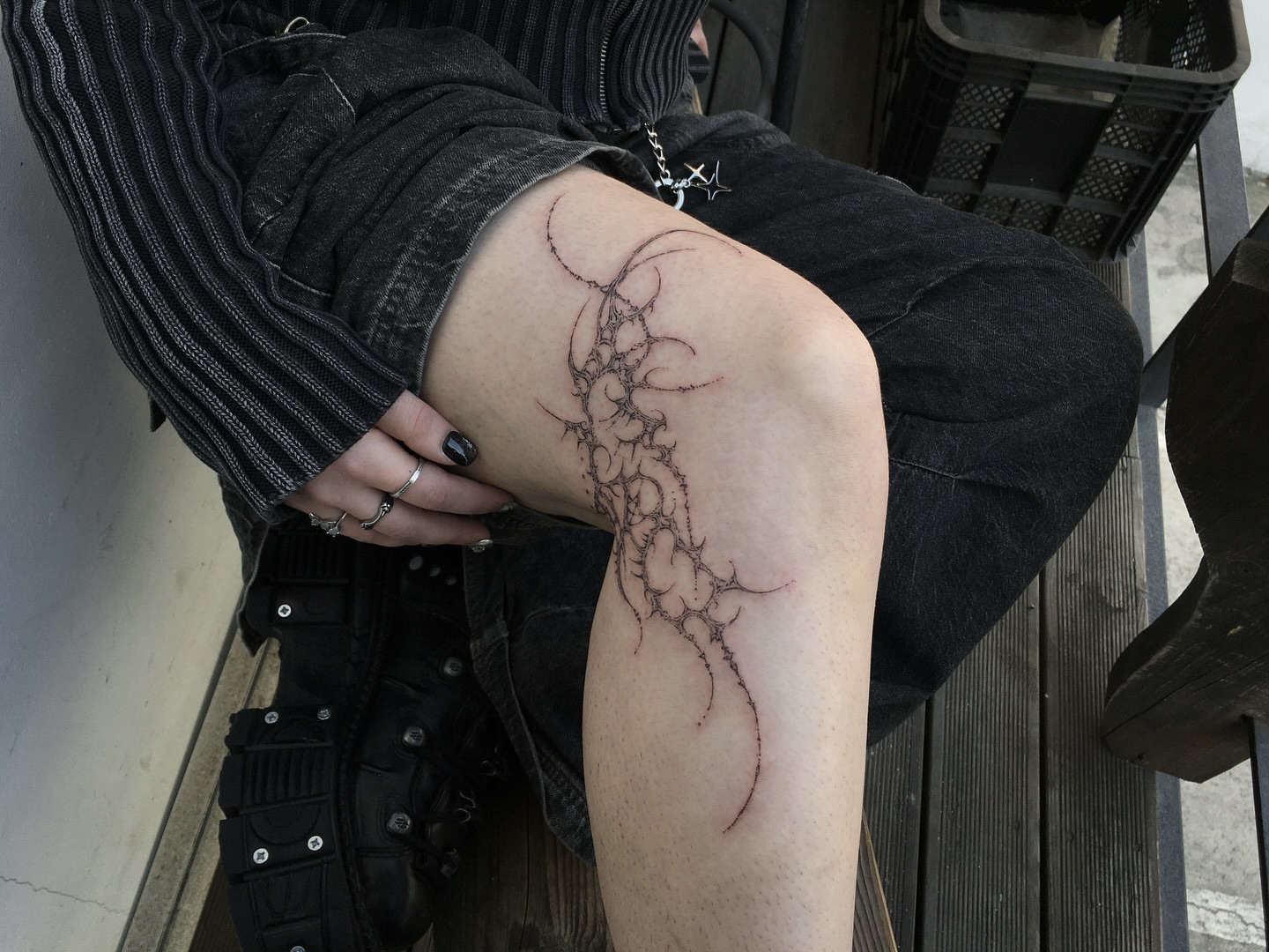 Tattoo by @keeshetattoo โ black_and_grey