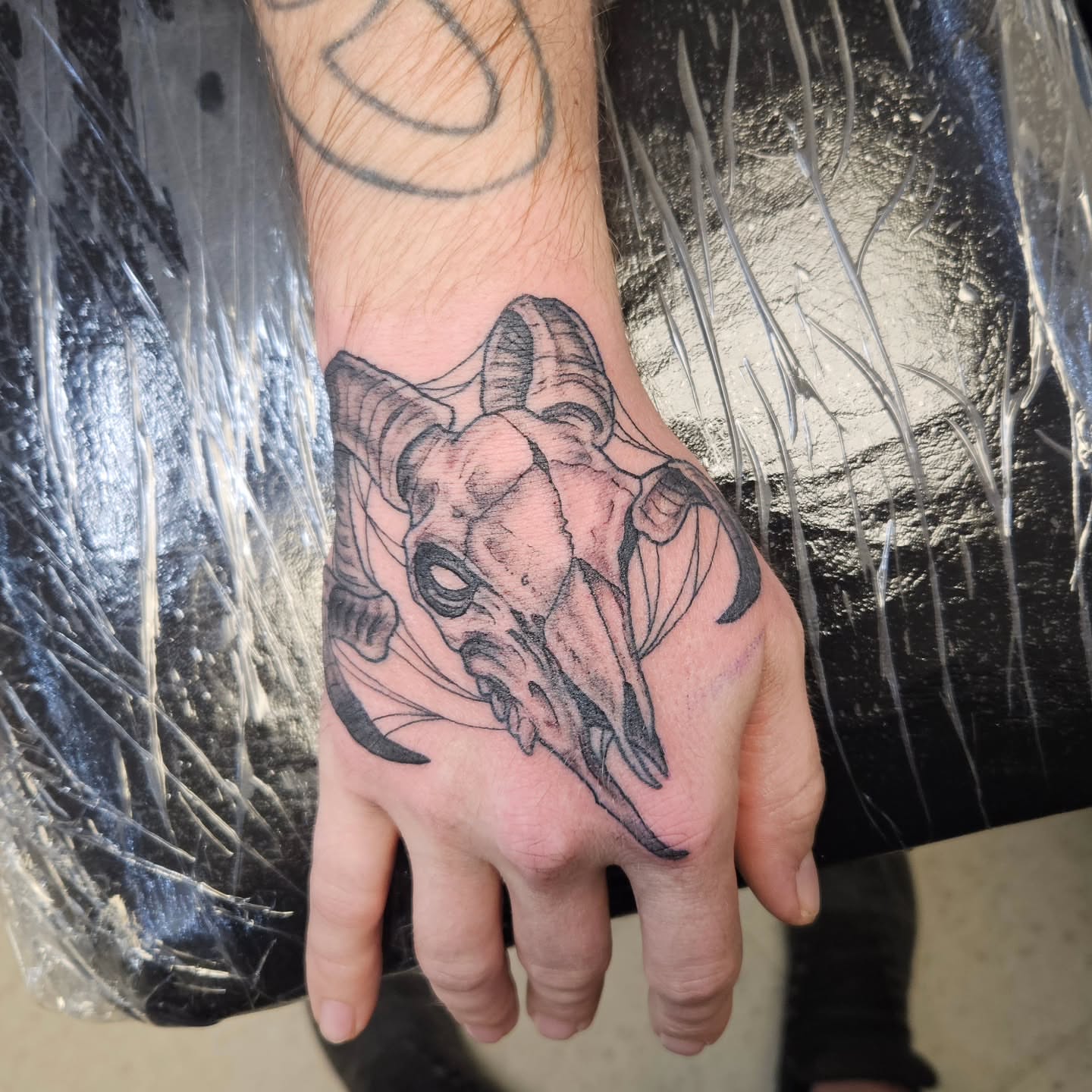 Tattoo by @goudyart — black_and_grey