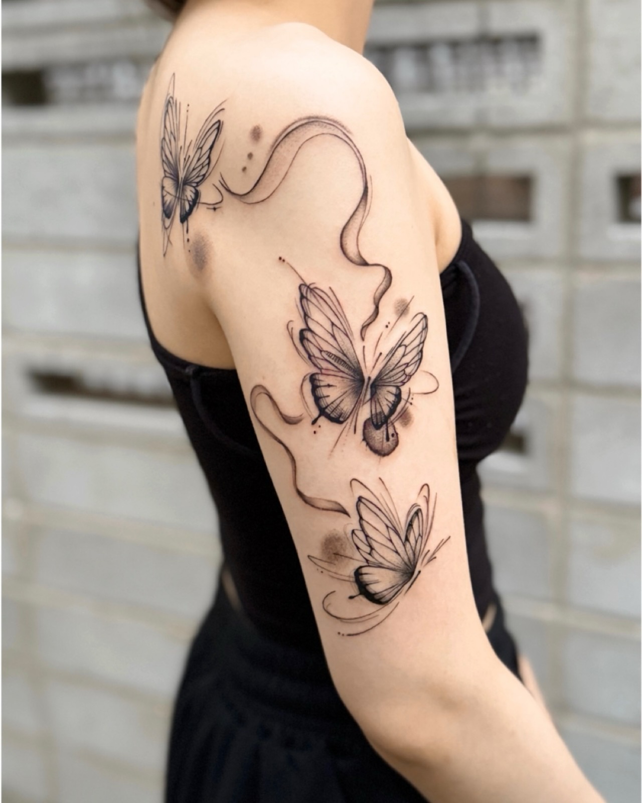 Tattoo by @blanc_inks — dotwork, realism