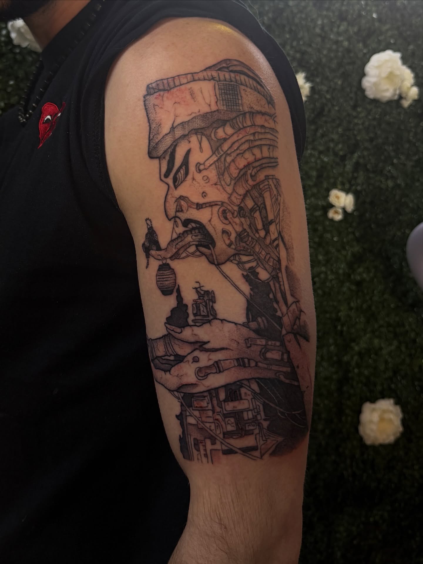Tattoo by @artbyannistyn — black_and_grey, realism