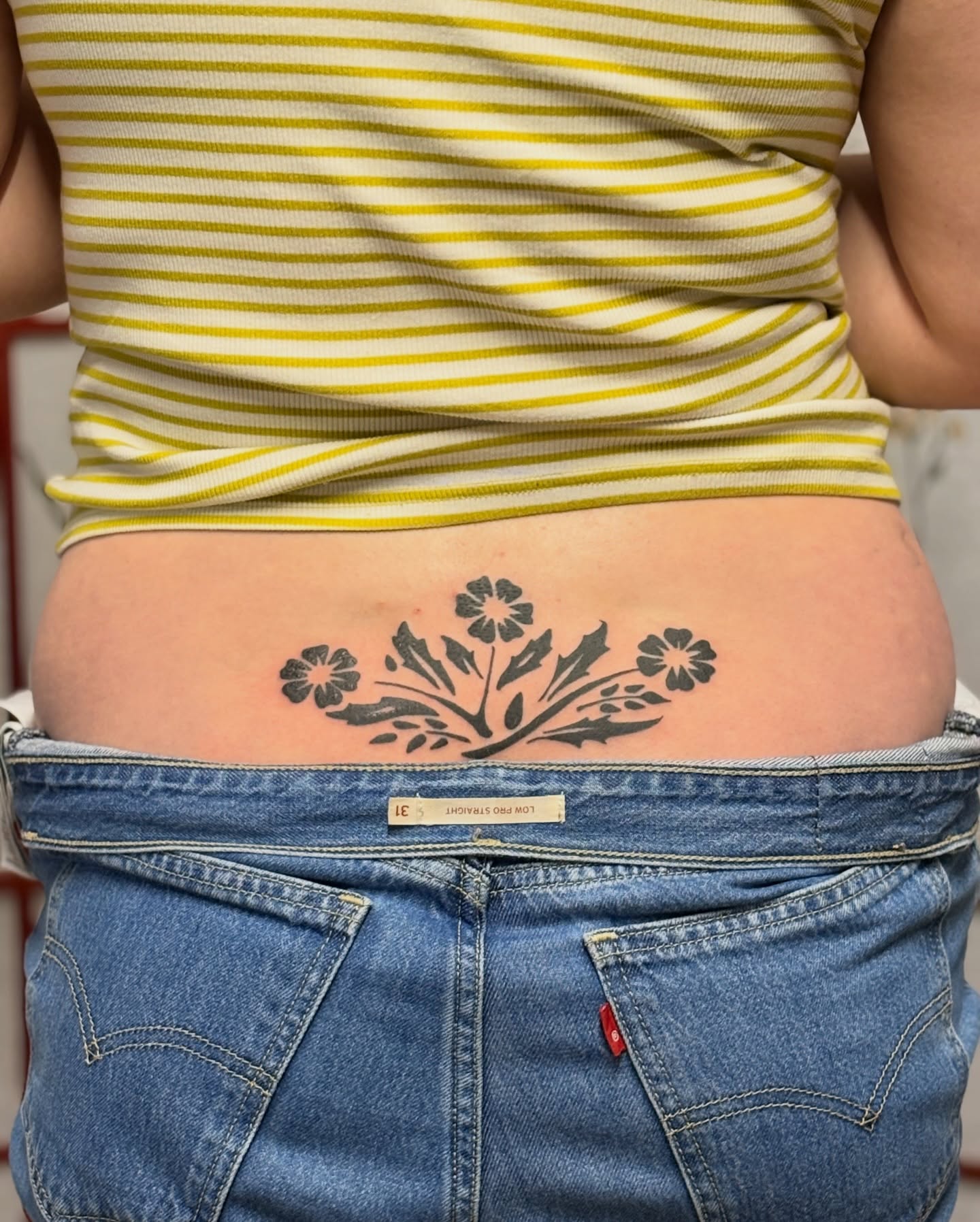 Floral arrangement black and grey tattoo by CJ