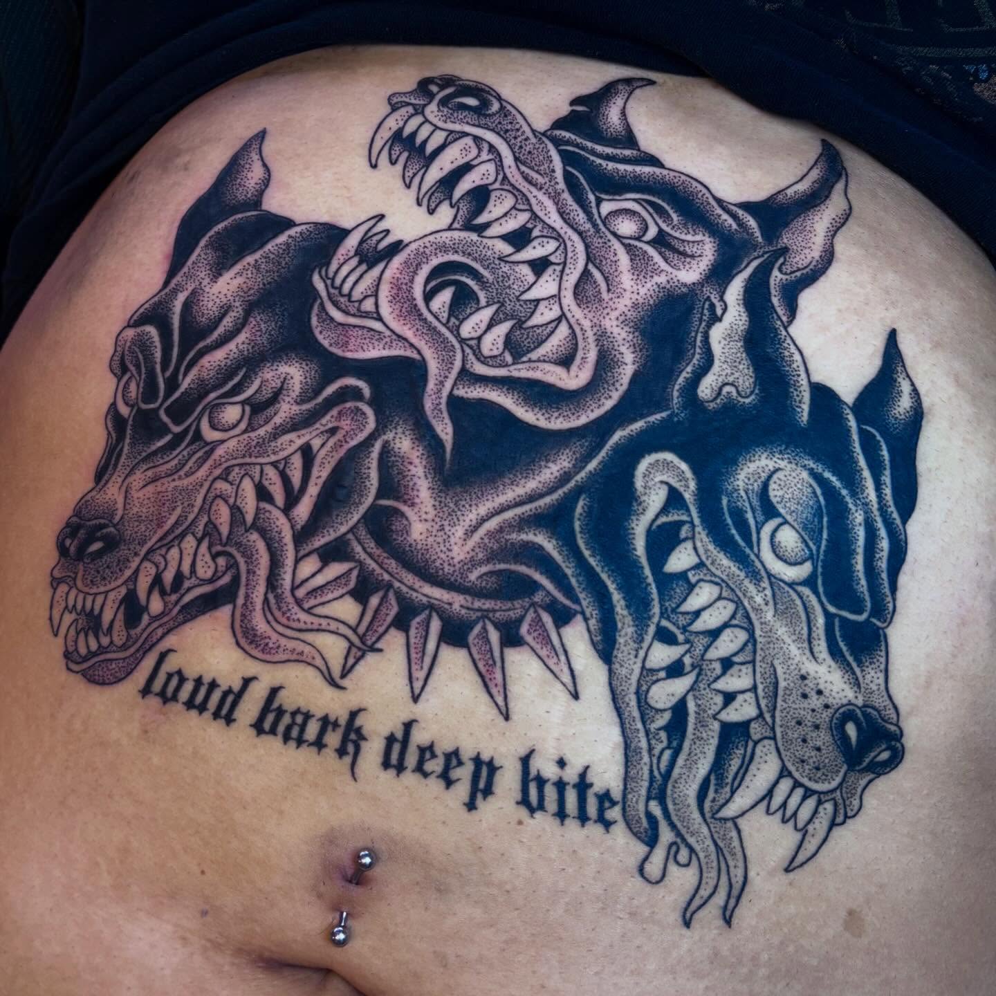 Tattoo by @evilnemec โ dotwork, black_and_grey