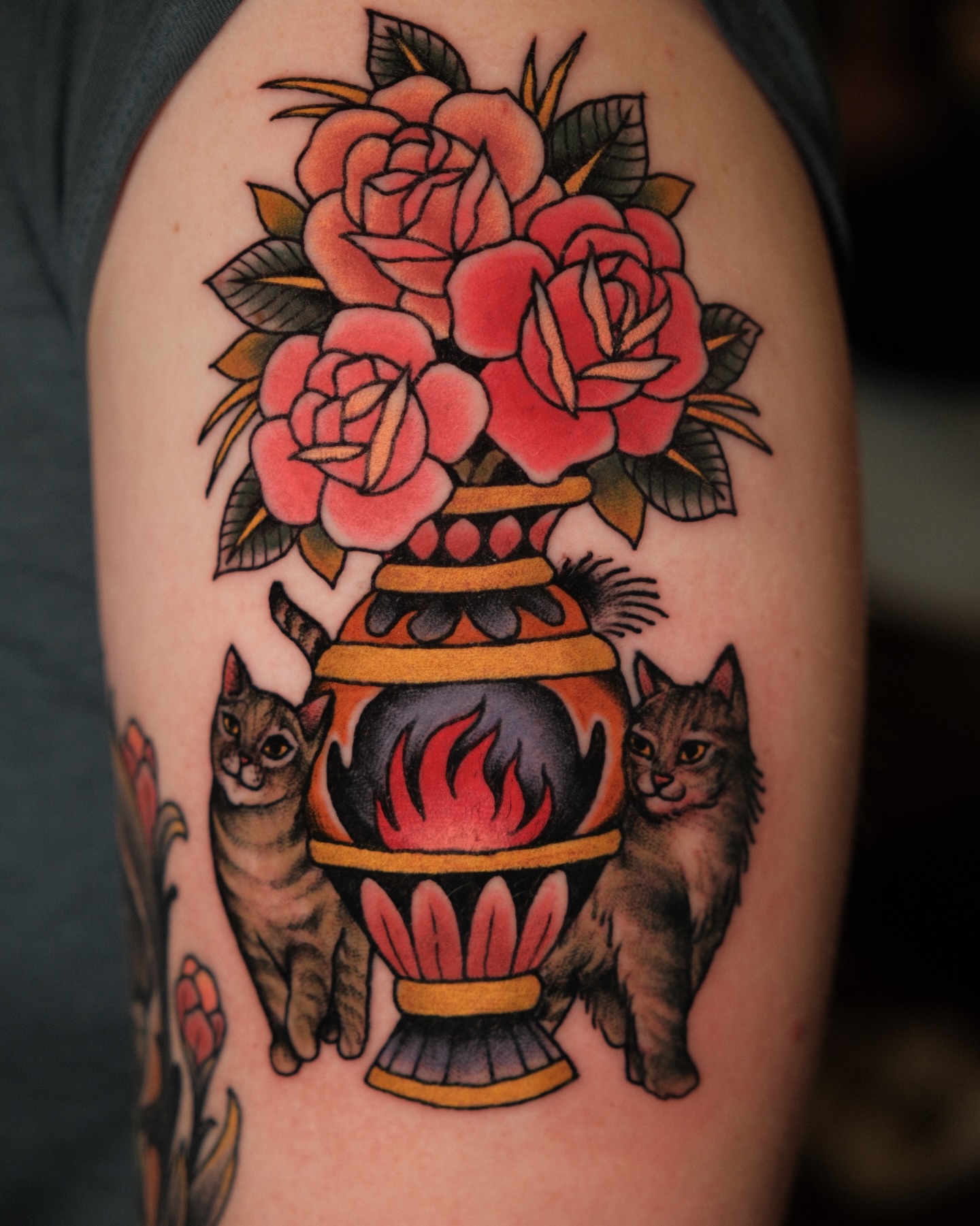 Tattoo by @davidbruehl — american_traditional, neo_traditional
