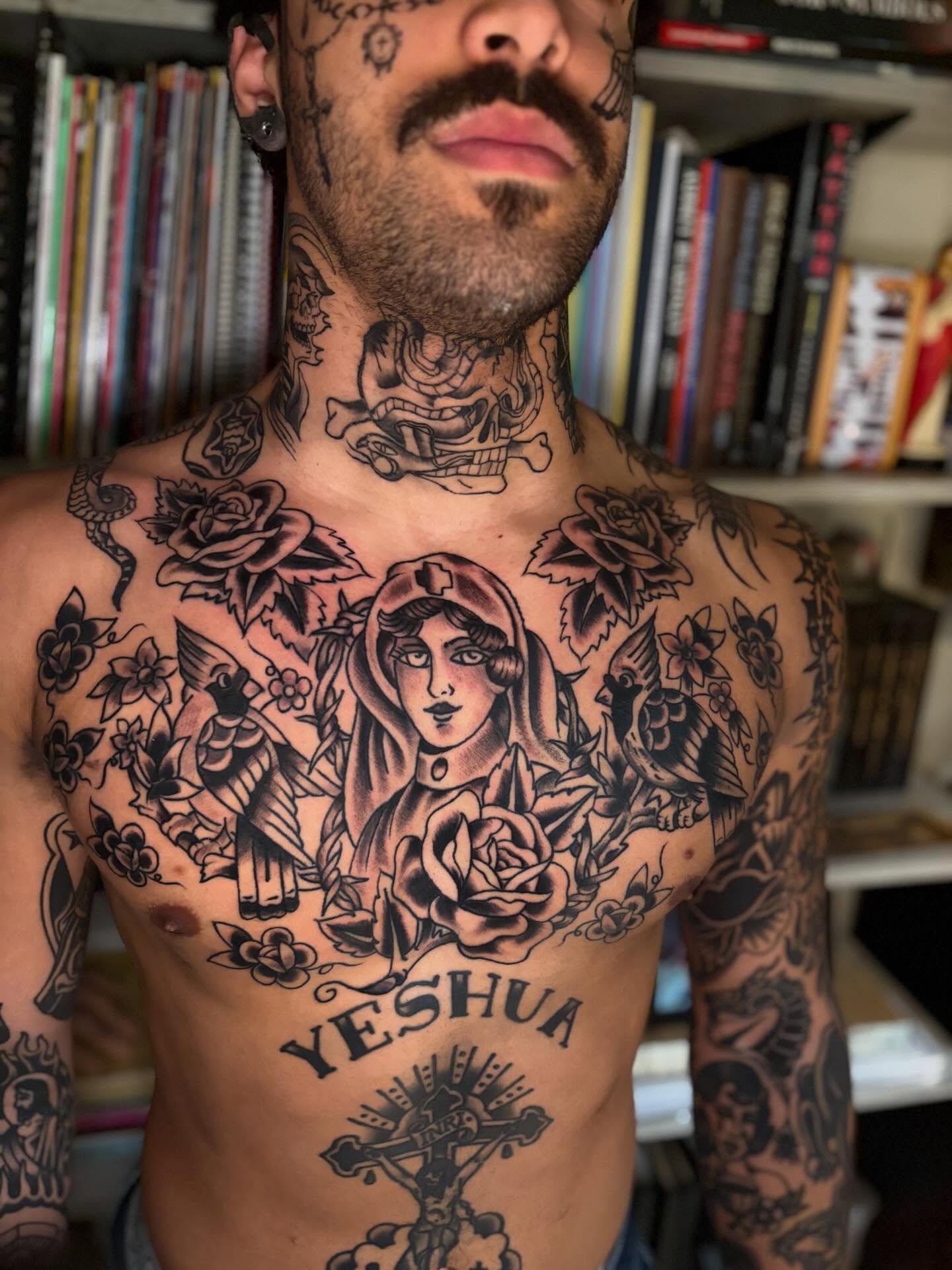 Tattoo by @eriktulgetsketattoo — american_traditional, black_and_grey