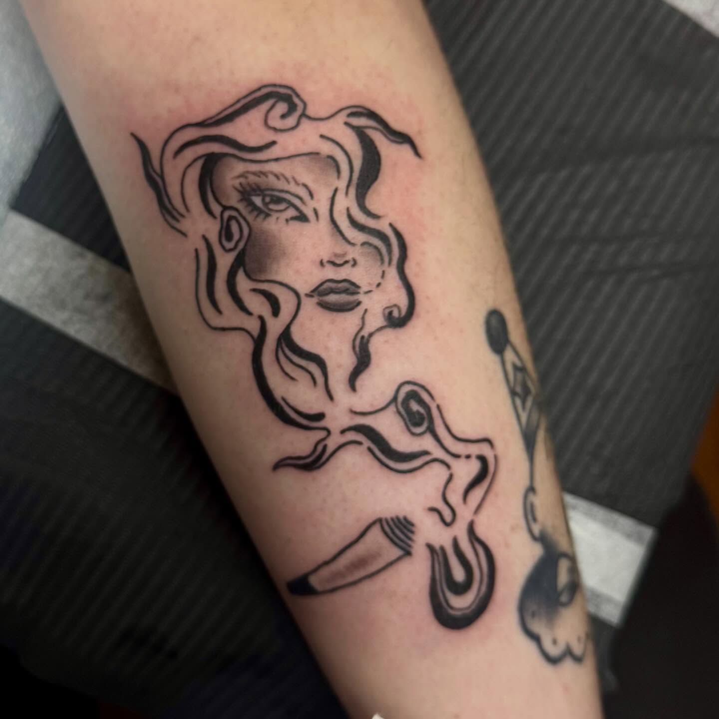 Tattoo by @ionasagetattoo — black_and_grey