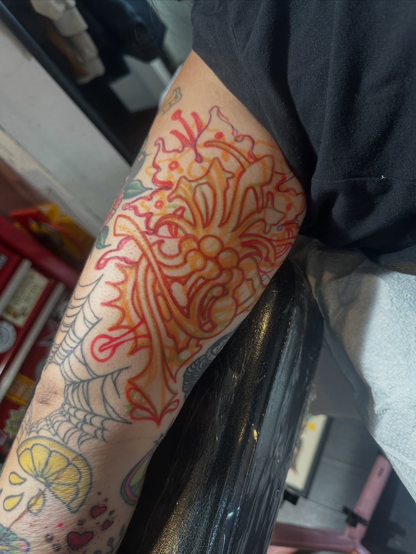 Tattoo by @closedhands — new_school, ornamental