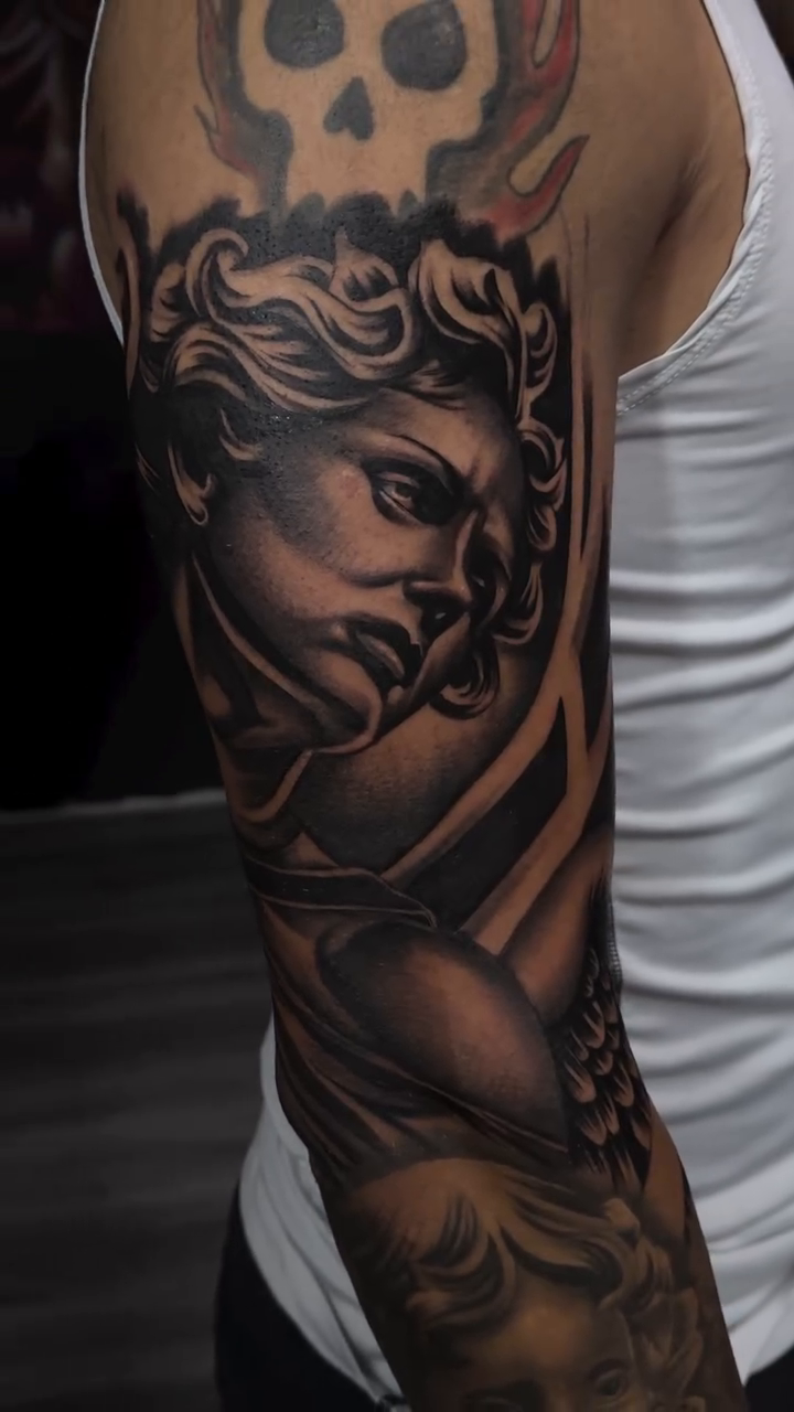 Tattoo by @ghostinkzz β realism, black_and_grey