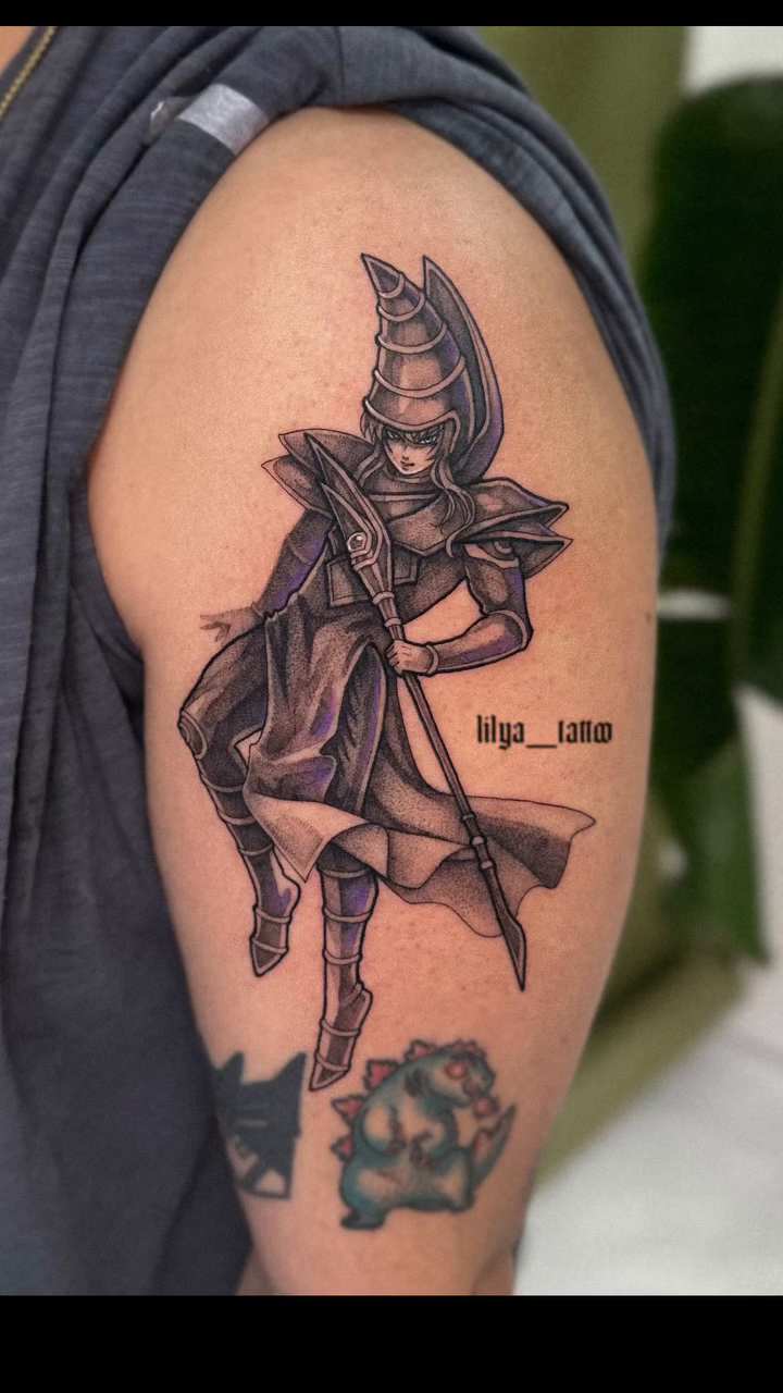 Dark Magician Girl anime tattoo by ✧ ʟɪʟʏᴀ