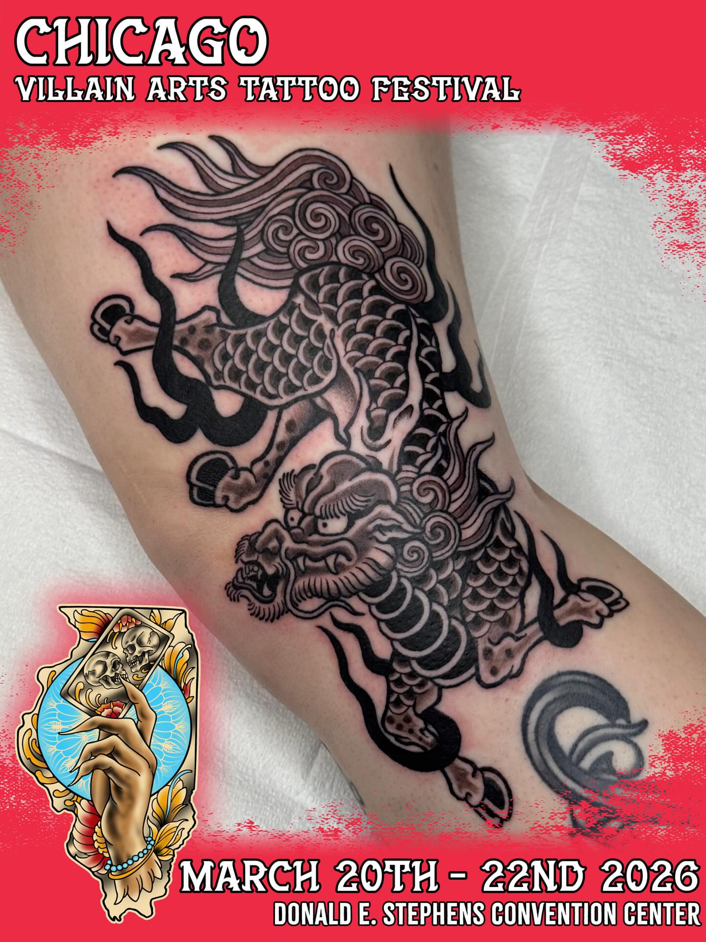 Dragon japanese irezumi tattoo on the forearm by David Gottschalk