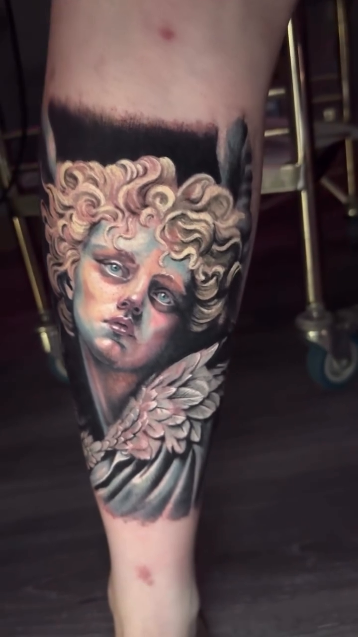 Tattoo by @davehandlebarclarke — realism, black_and_grey