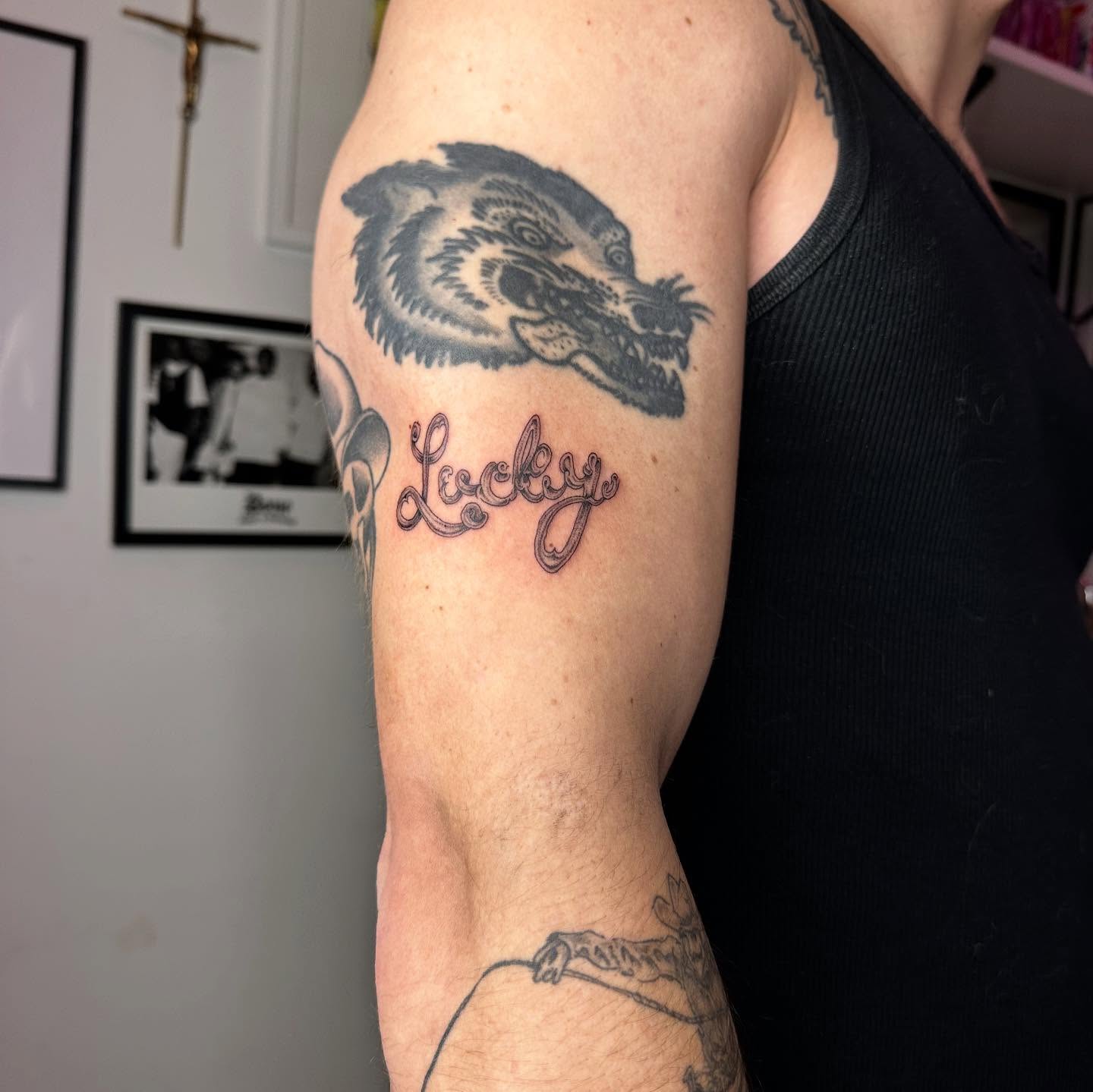 Tattoo by @madonna_the_slut — black_and_grey
